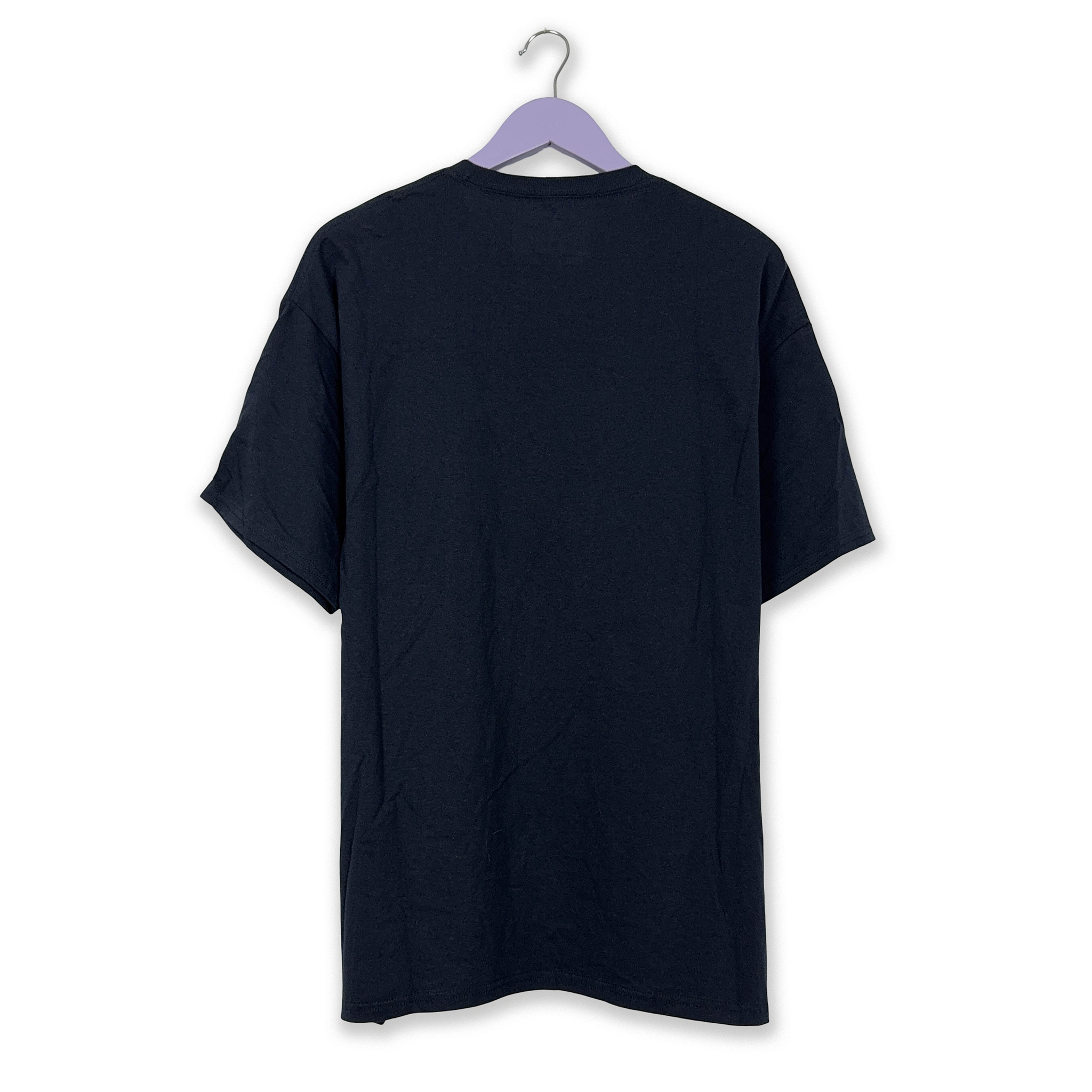 Champion Dark Blue Cotton T-Shirt with College Print - Men's Size XL