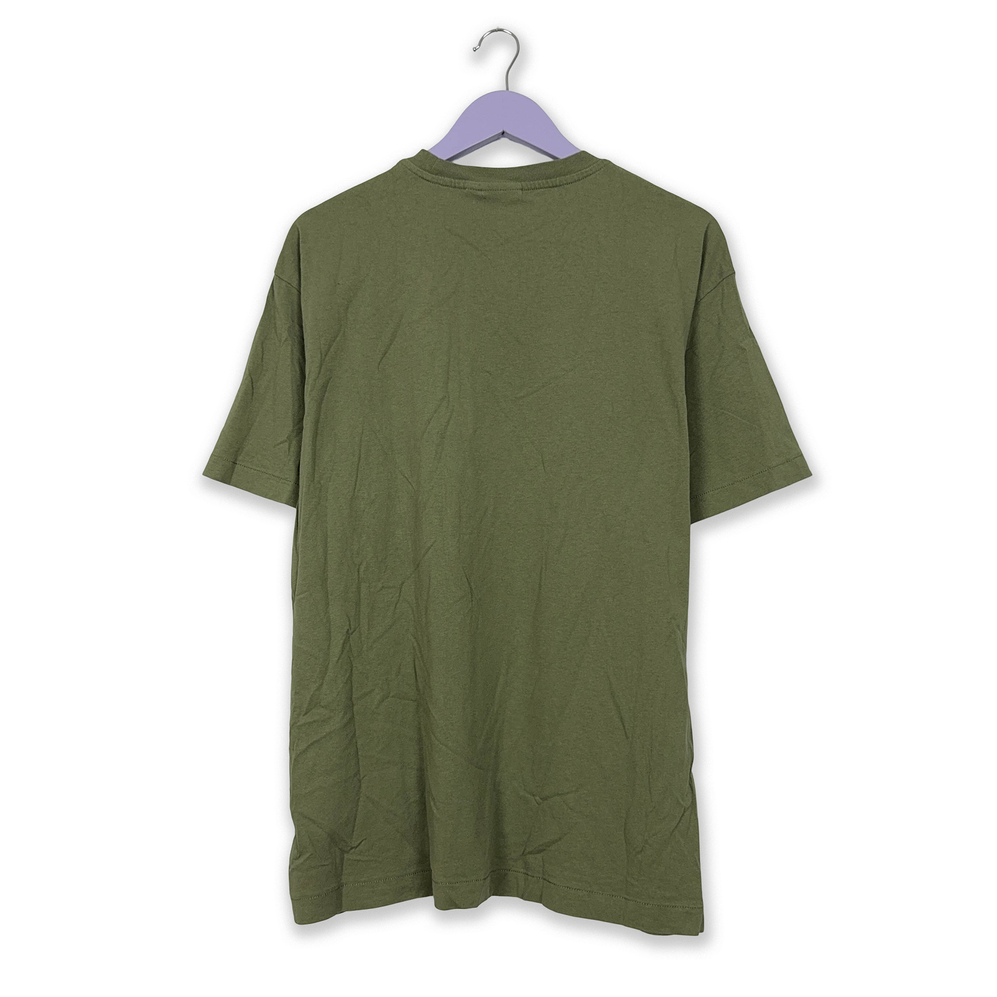 Napapijri Green Cotton T-Shirt with Print - Men's Size M/L