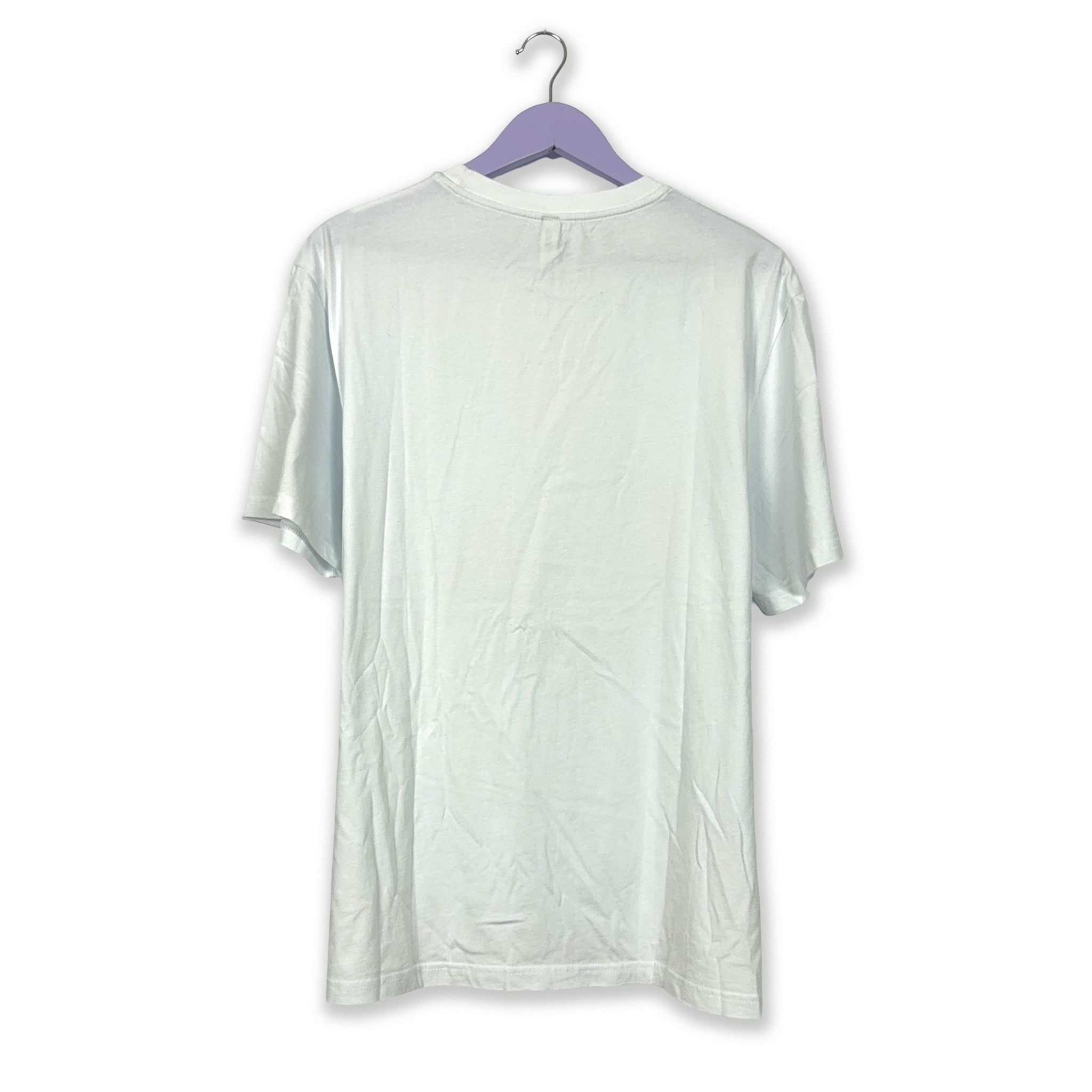 Moschino White Cotton T-Shirt with Print - Men's Size XXL