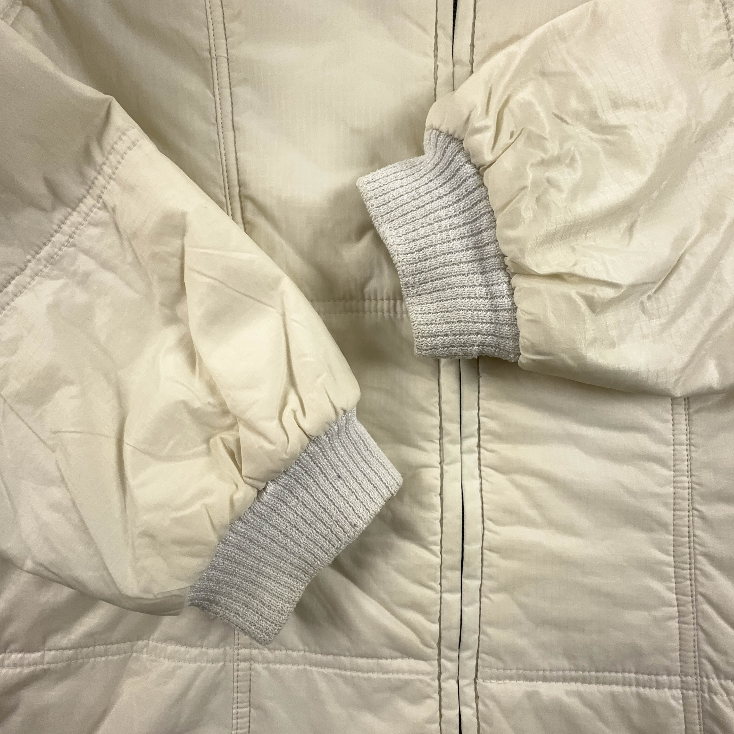 Giacca Adidas Vintage anni 90 beige con zip - Taglia L uomo