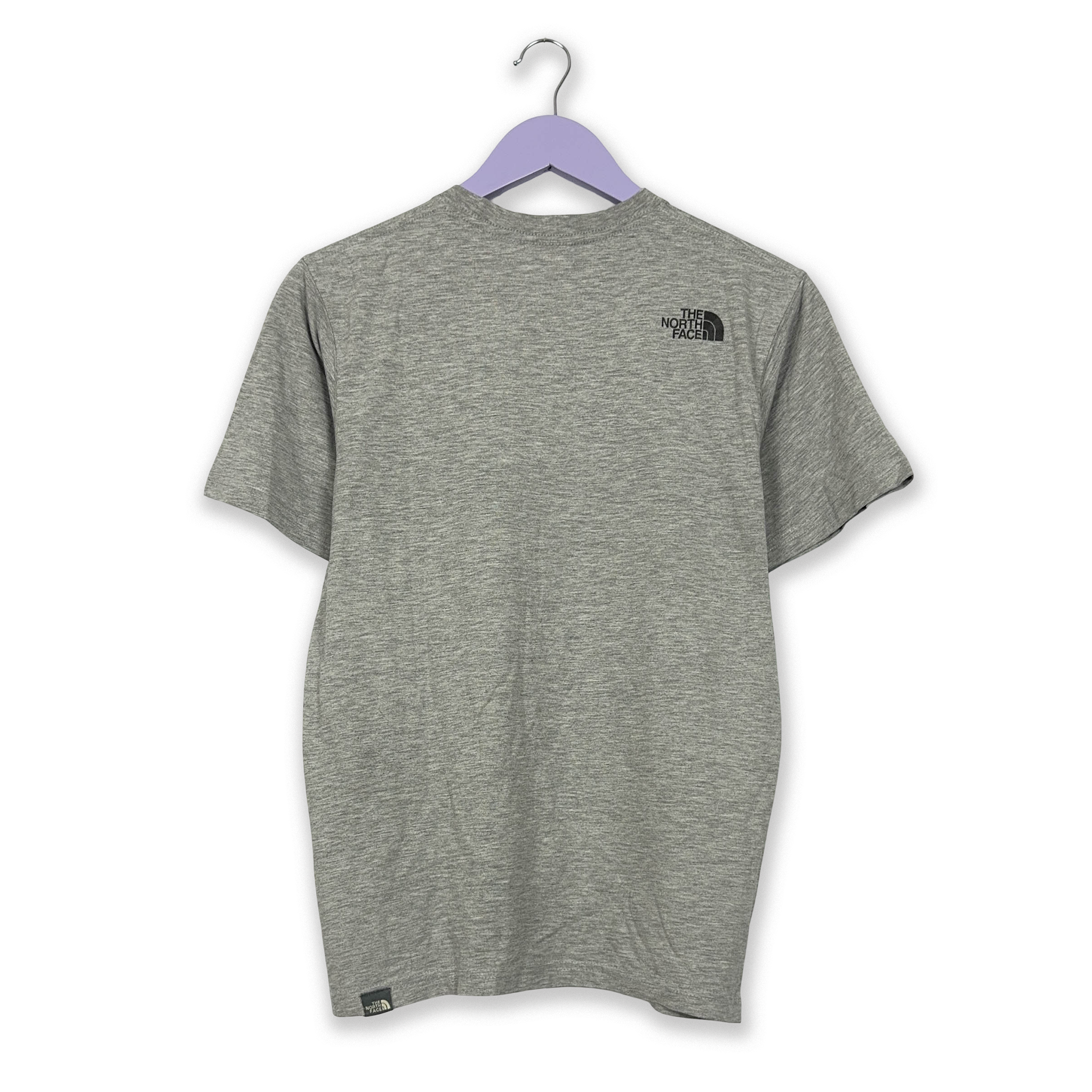 The North Face Grey Cotton T-Shirt with Print - Men's Size S/M