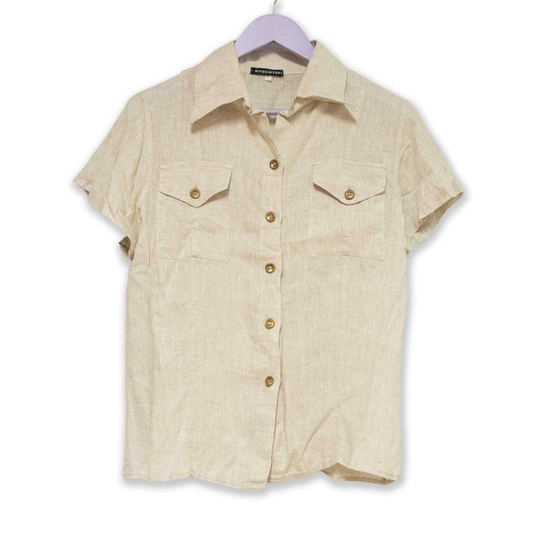 Vintage 100% linen shirt - Size L