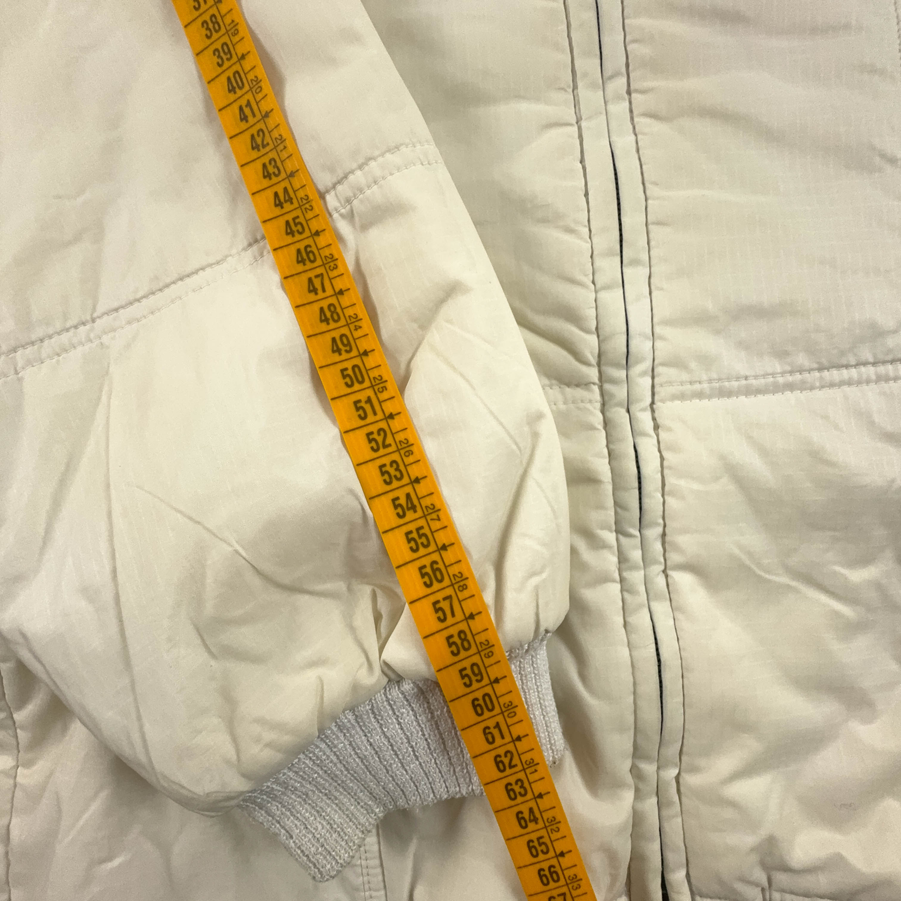 Giacca Adidas Vintage anni 90 beige con zip - Taglia L uomo