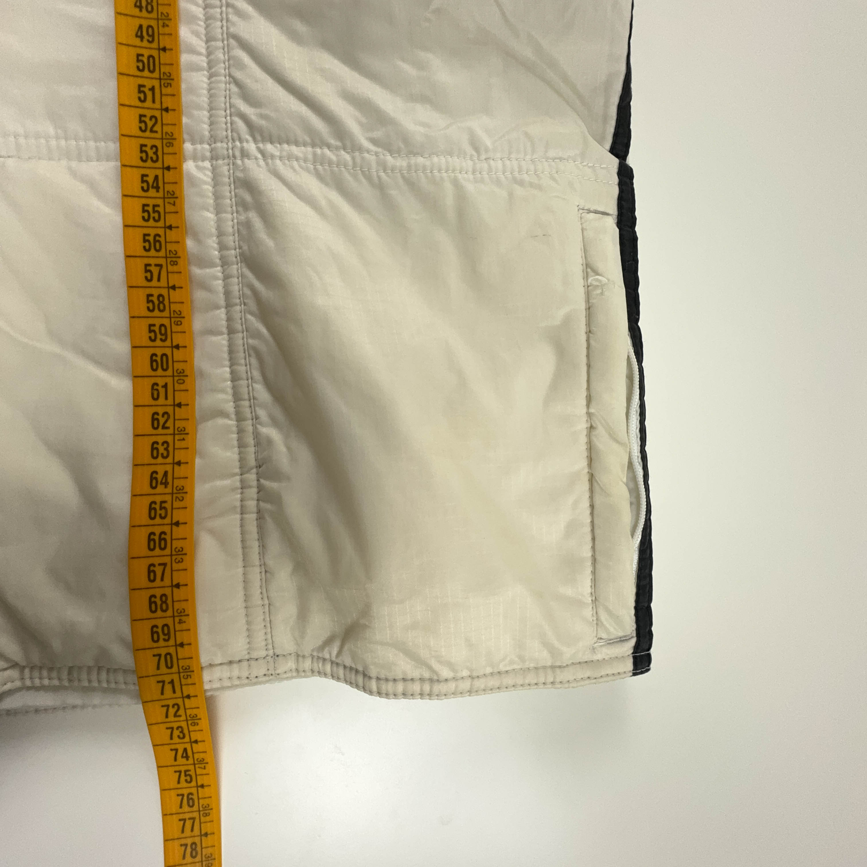 Giacca Adidas Vintage anni 90 beige con zip - Taglia L uomo