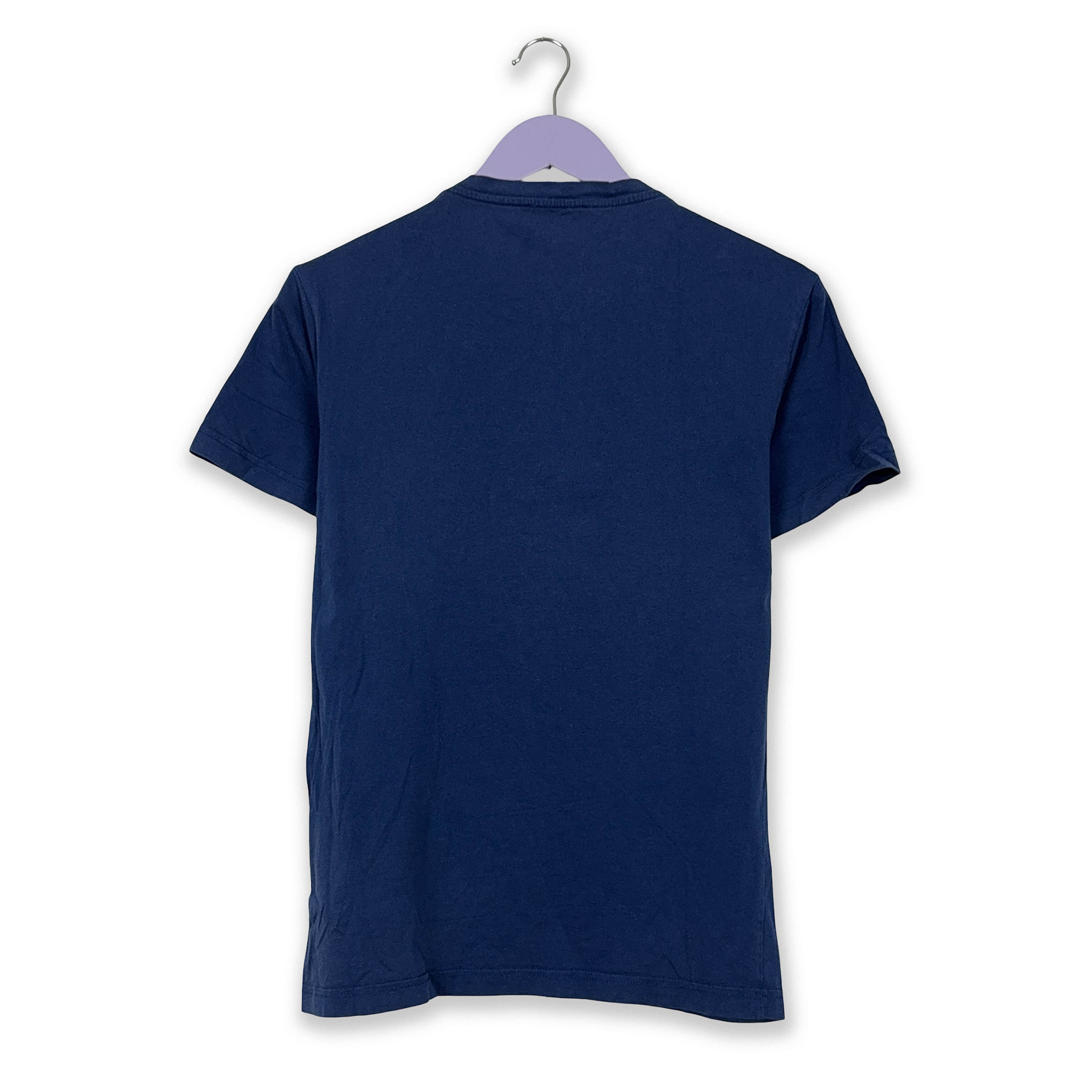 Versace Blue Cotton T-Shirt with Print - Men's Size S