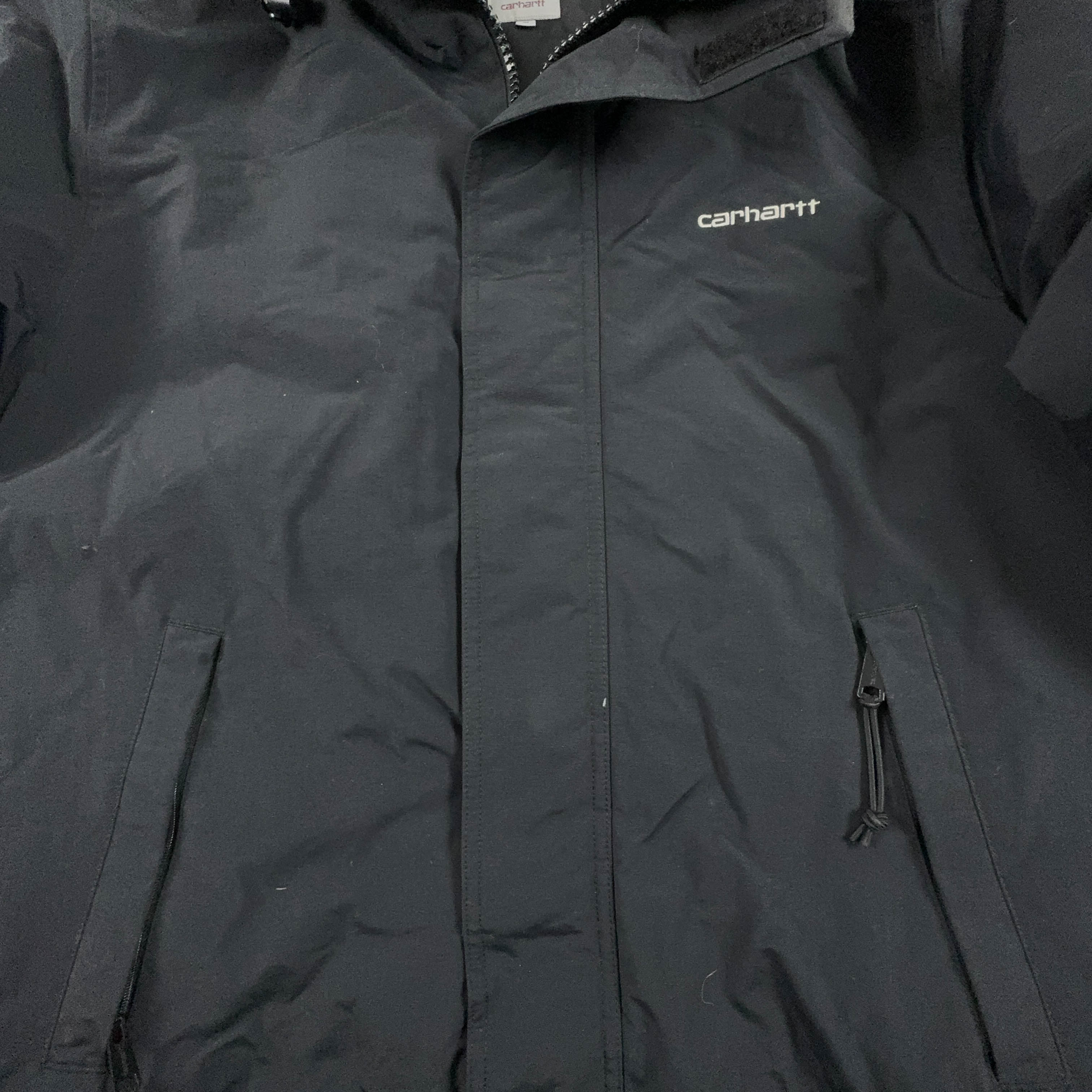 Giubbotto Carhartt Koidak Blouson nero con zip e cappuccio - Taglia L uomo