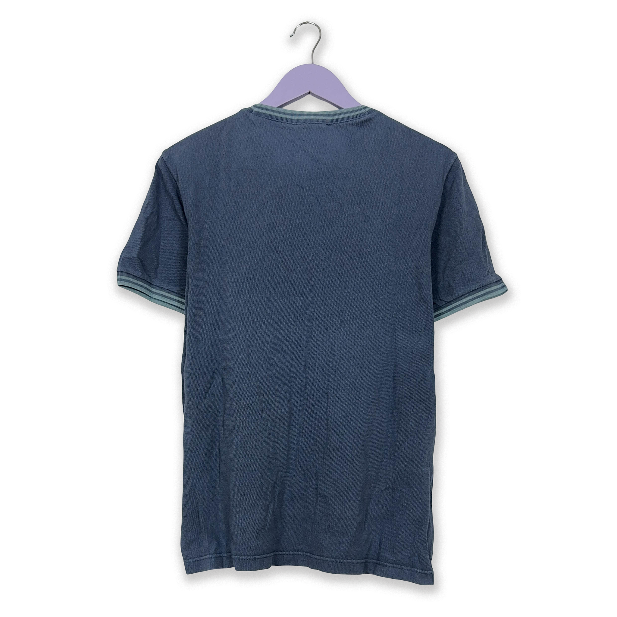 Fred Perry Blue Cotton T-Shirt - Size 40