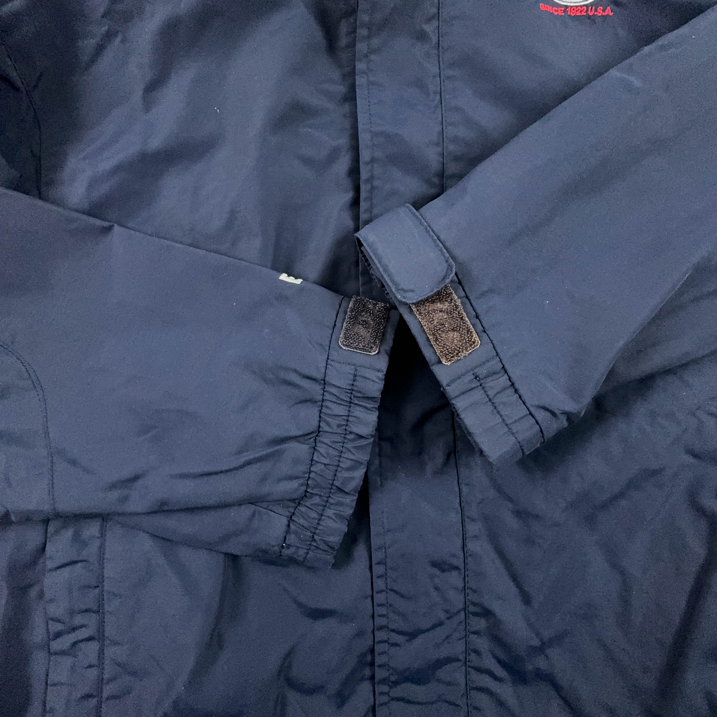 Giacca a vento Dickies blu waterproof con zip e cappuccio - Taglia XL uomo