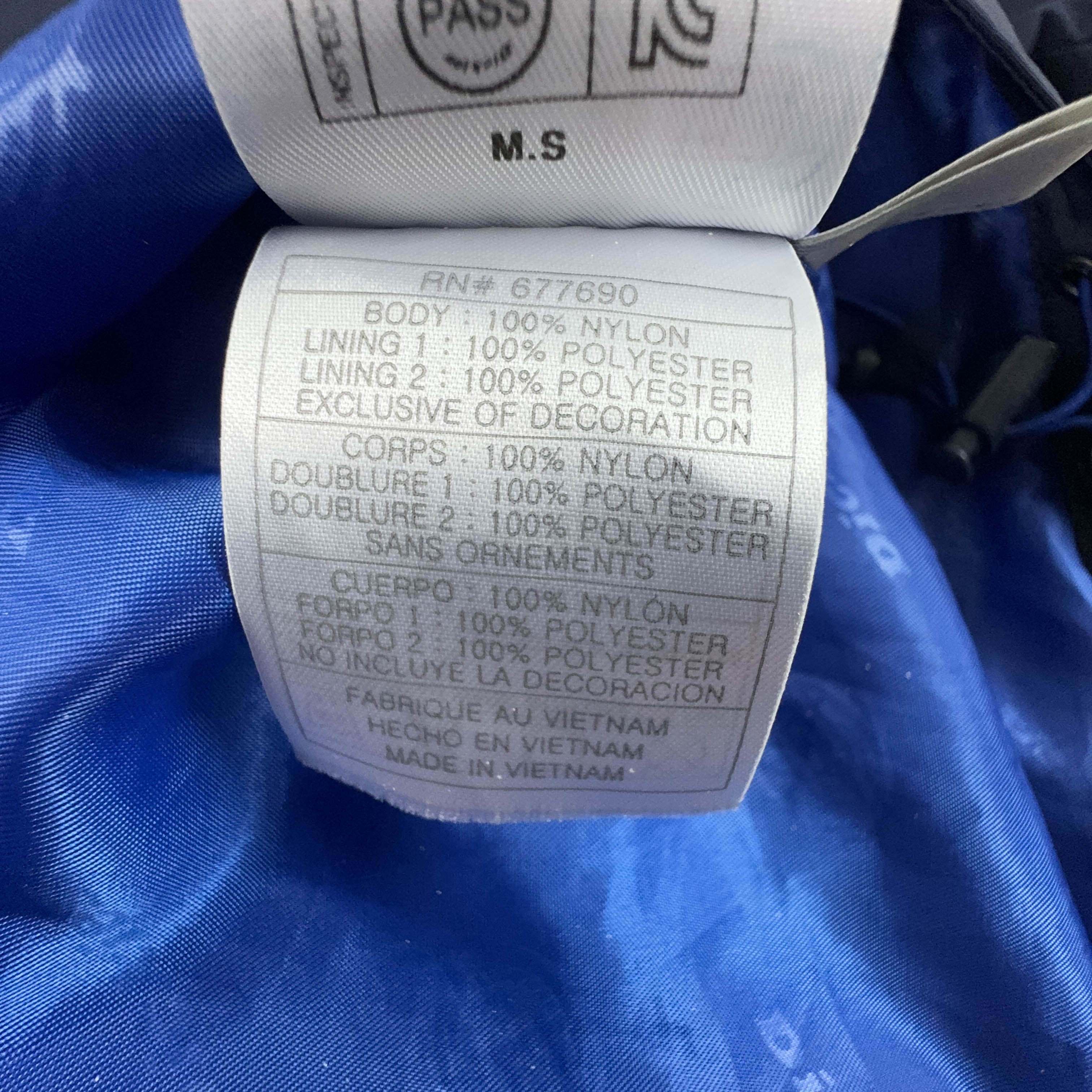 Giacca a vento Dickies blu waterproof con zip e cappuccio - Taglia XL uomo