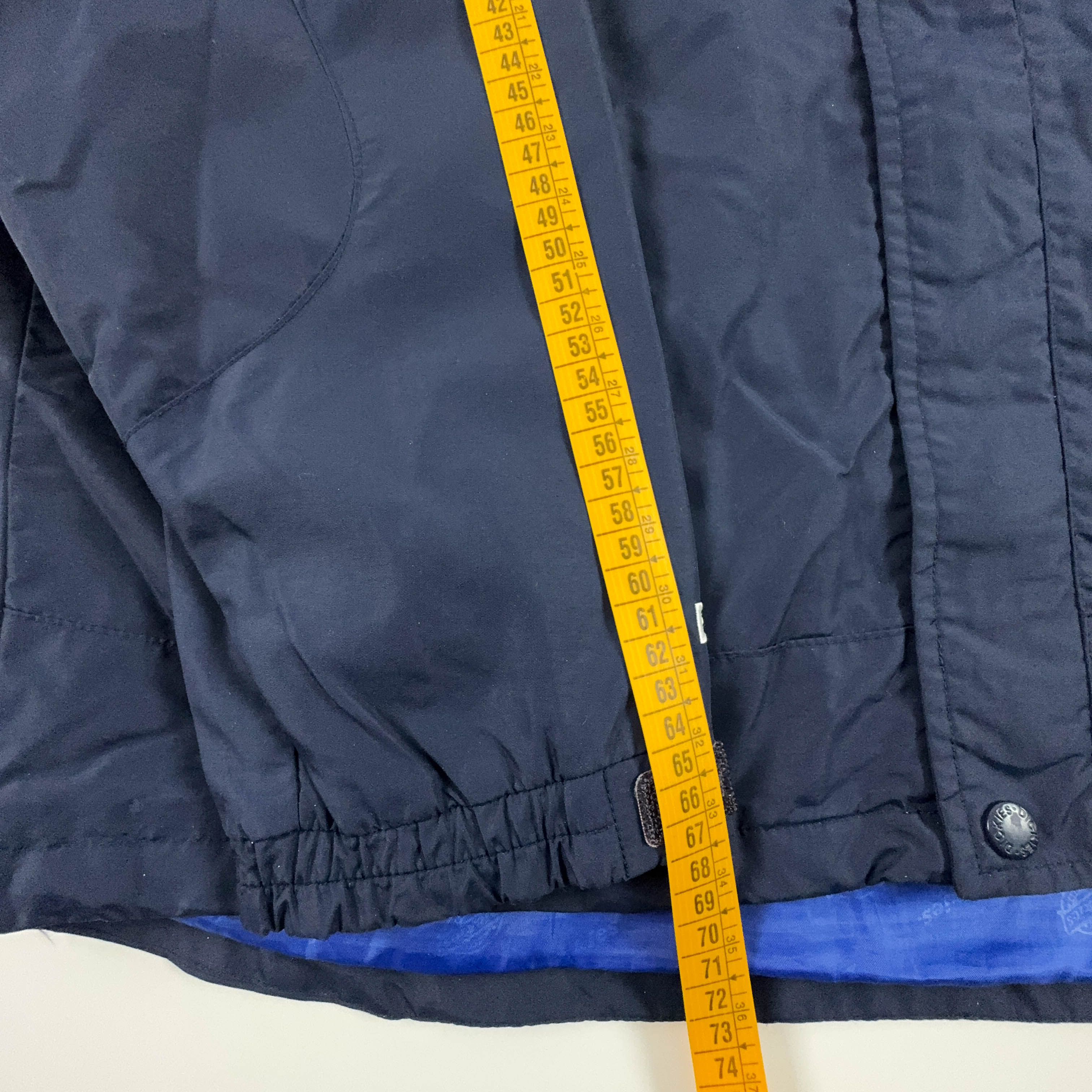 Giacca a vento Dickies blu waterproof con zip e cappuccio - Taglia XL uomo