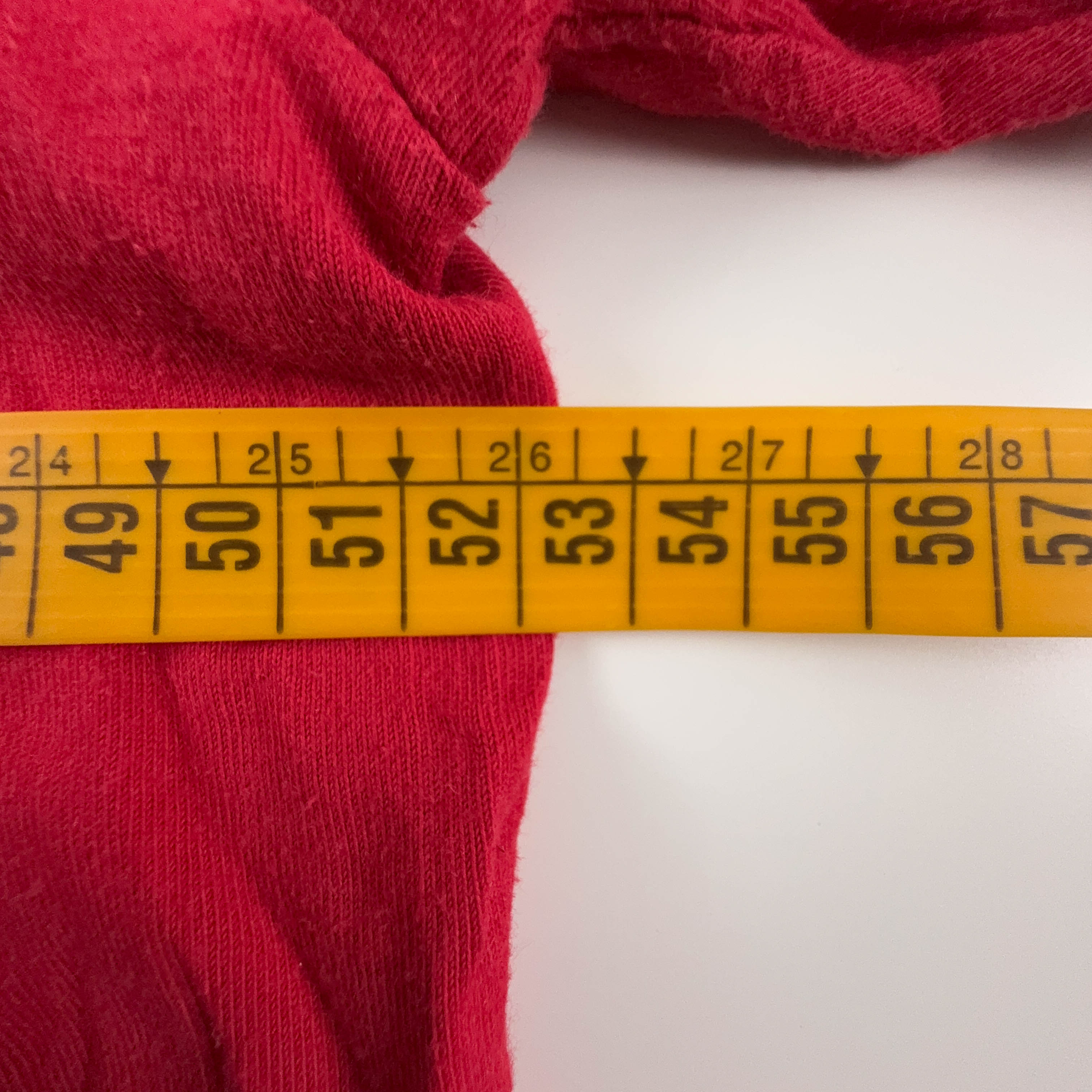 Nike Red Cotton T-Shirt with Printed Spellout Logo - Men's Size Large