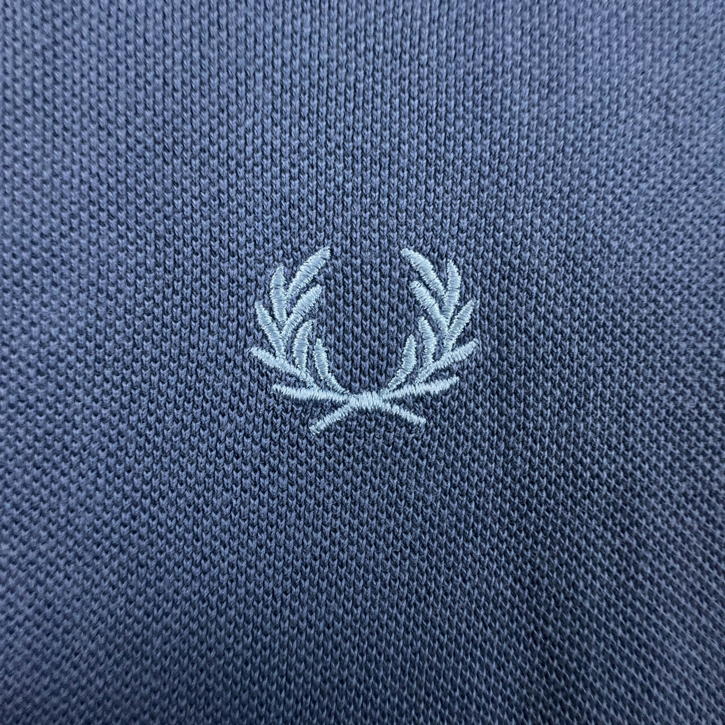 Fred Perry Blue Cotton T-Shirt - Size 40