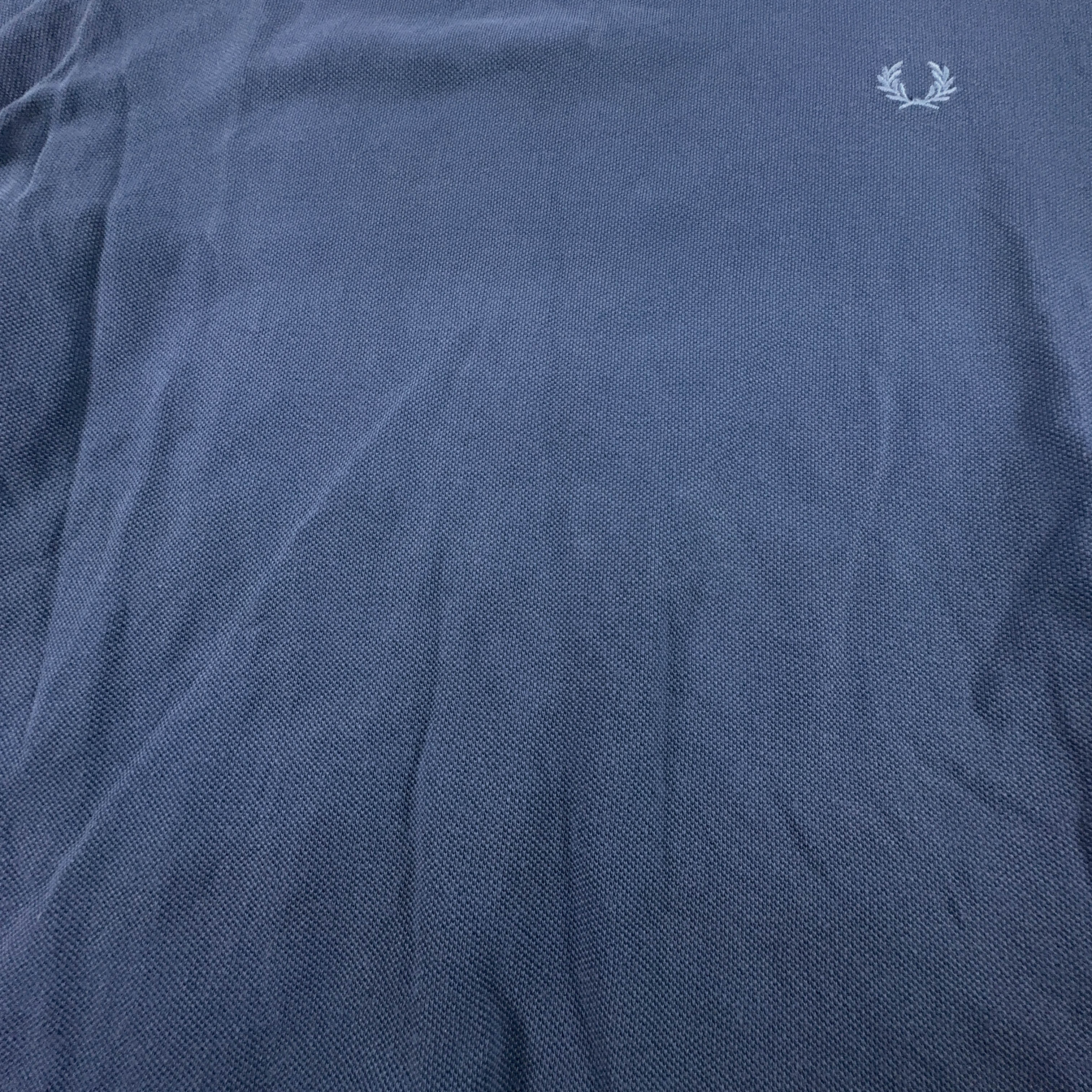 Fred Perry Blue Cotton T-Shirt - Size 40
