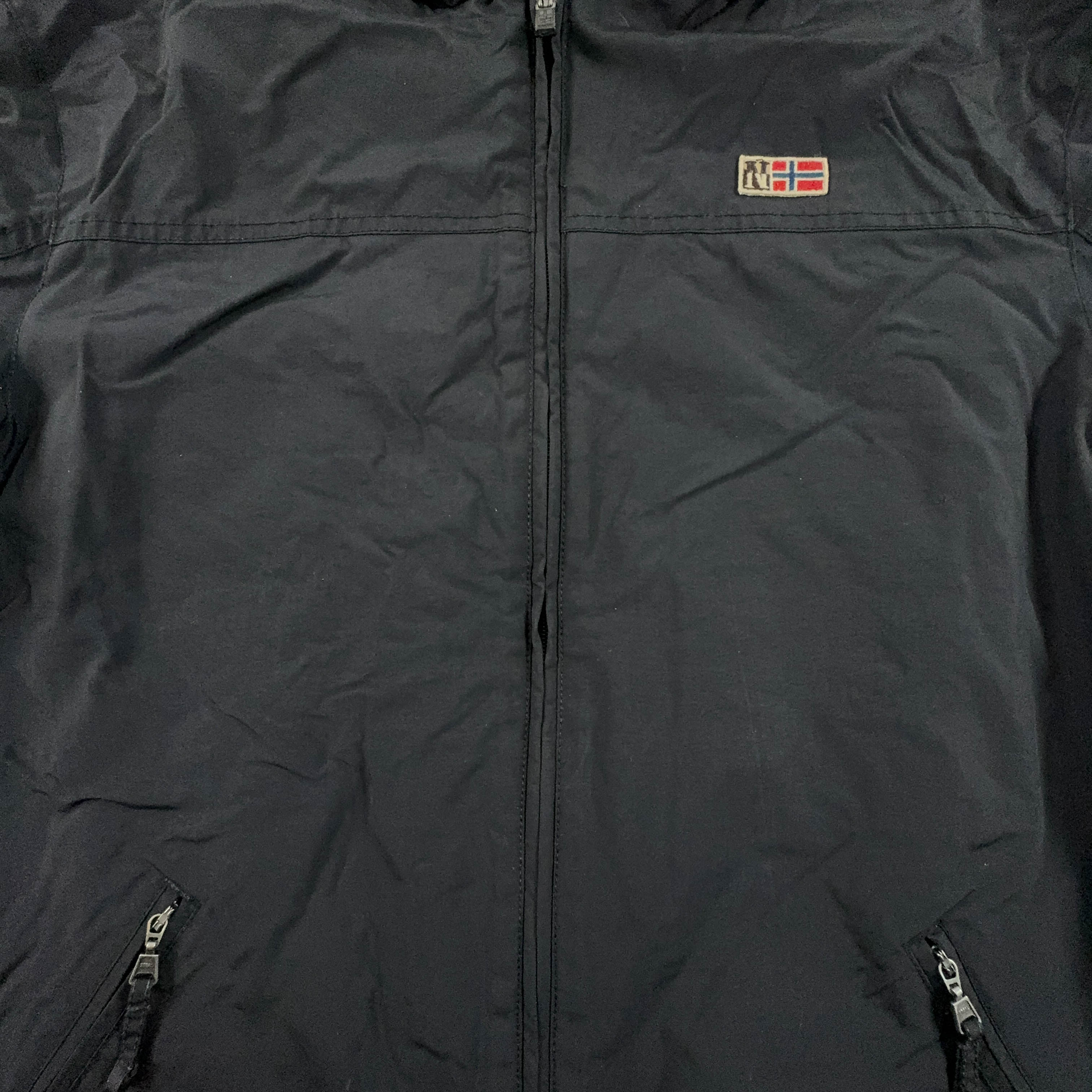 Giacca Napapijri nera con zip - Taglia M uomo