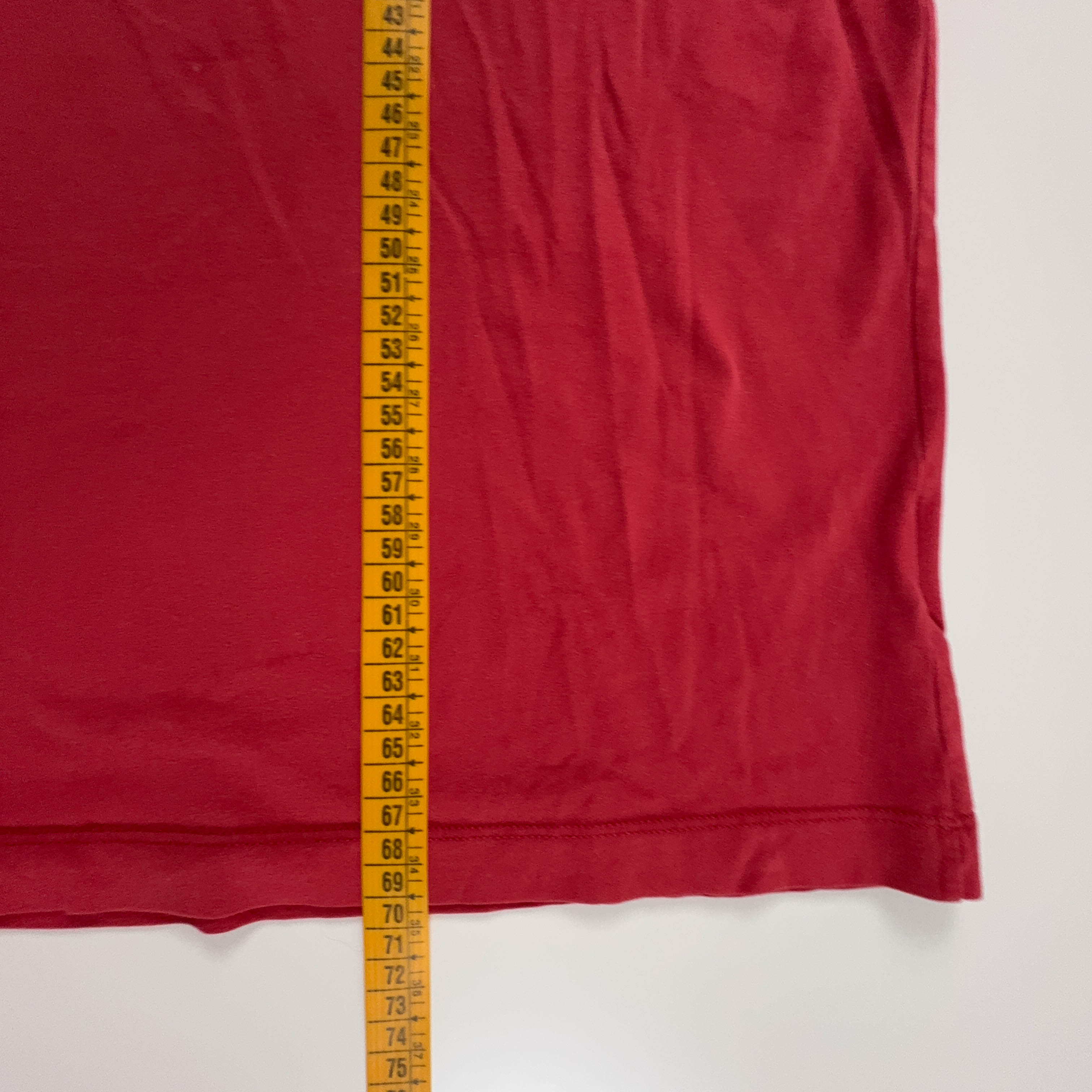 Red Nike Cotton T-Shirt with Print - Men's Size M