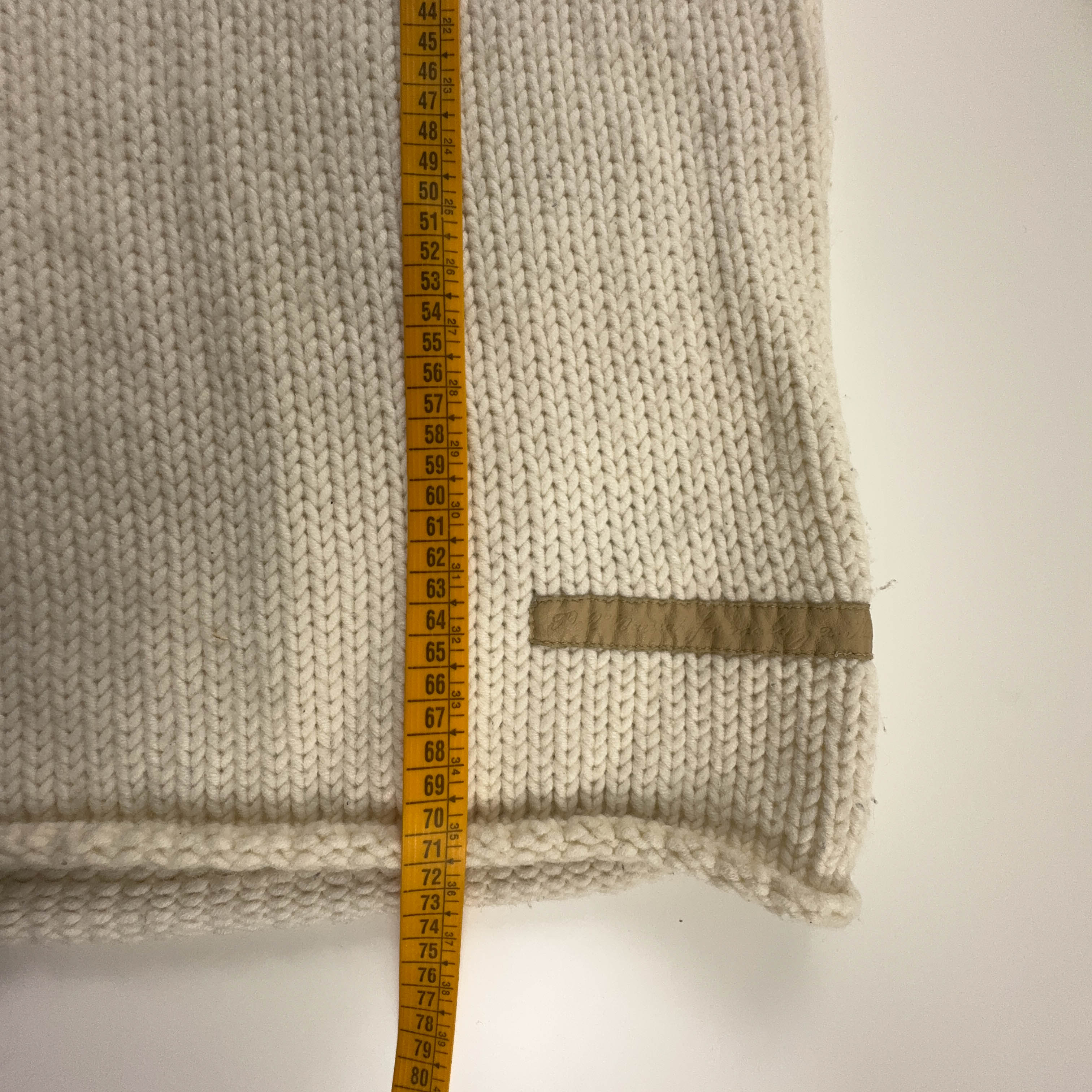 Maglione Diesel ocra a girocollo con toppe sui gomiti 50% lana - Taglia XL uomo