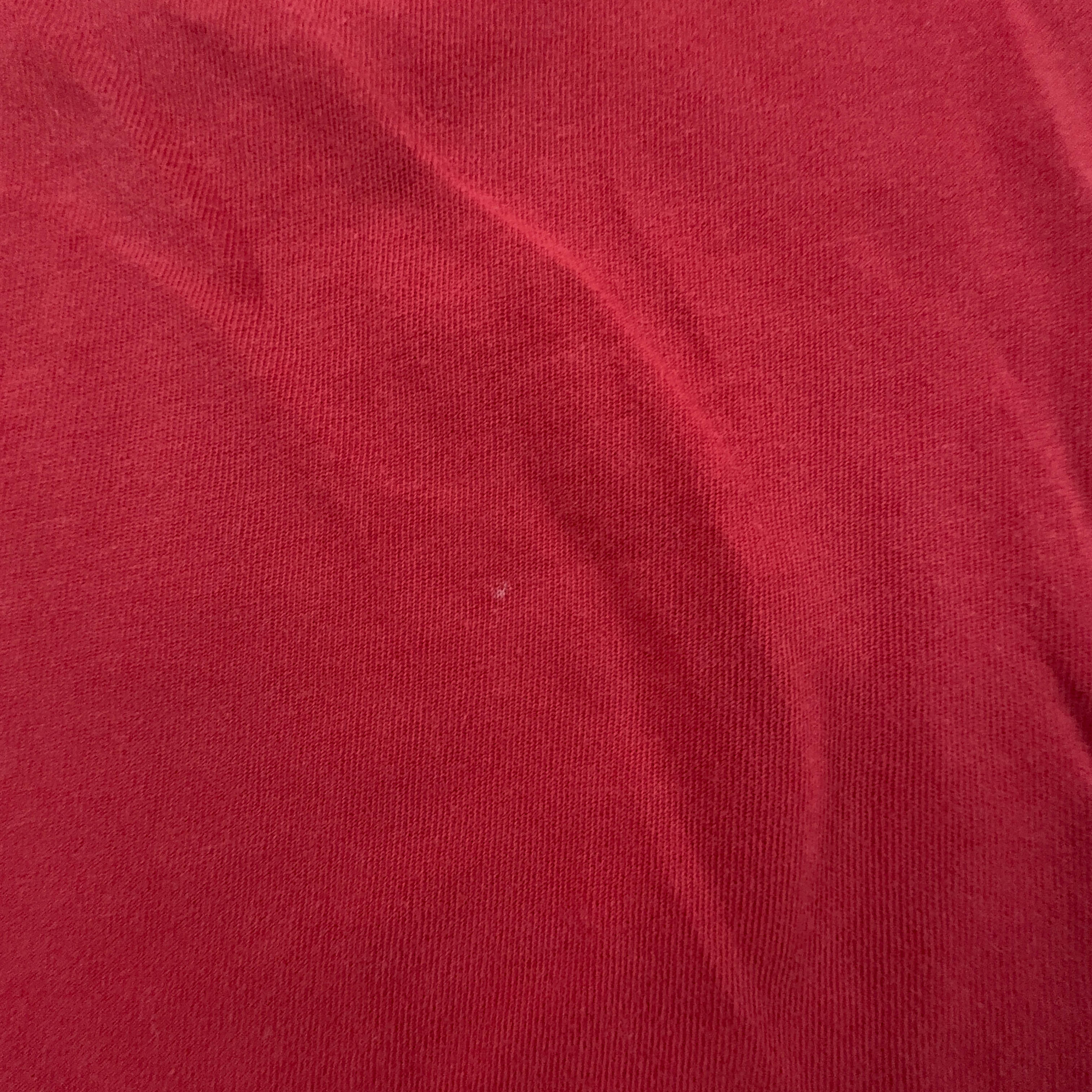 Red Nike Cotton T-Shirt with Print - Men's Size M