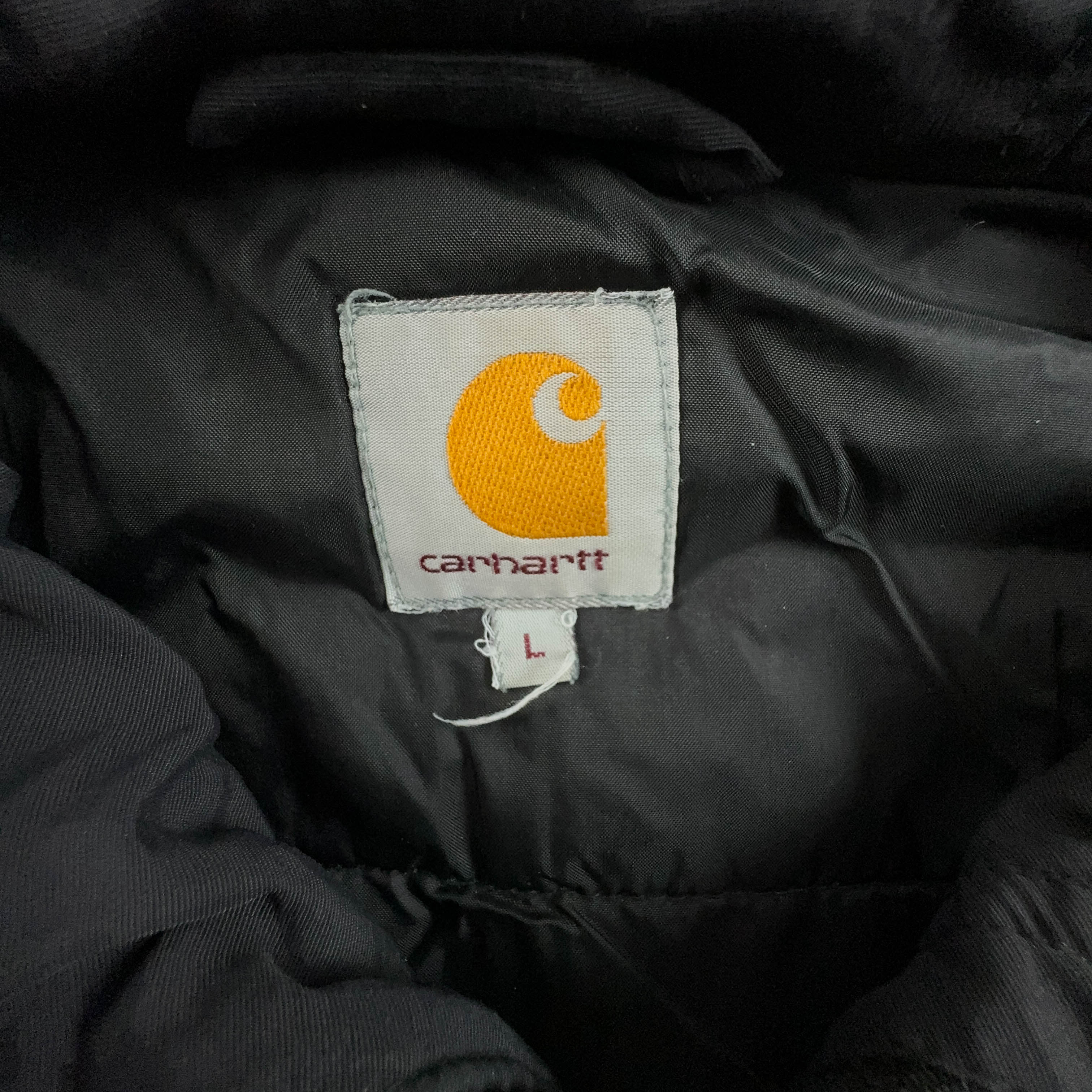 Carhartt Vintage 2000s Black Zip Up Hooded Jacket - Men's Size L