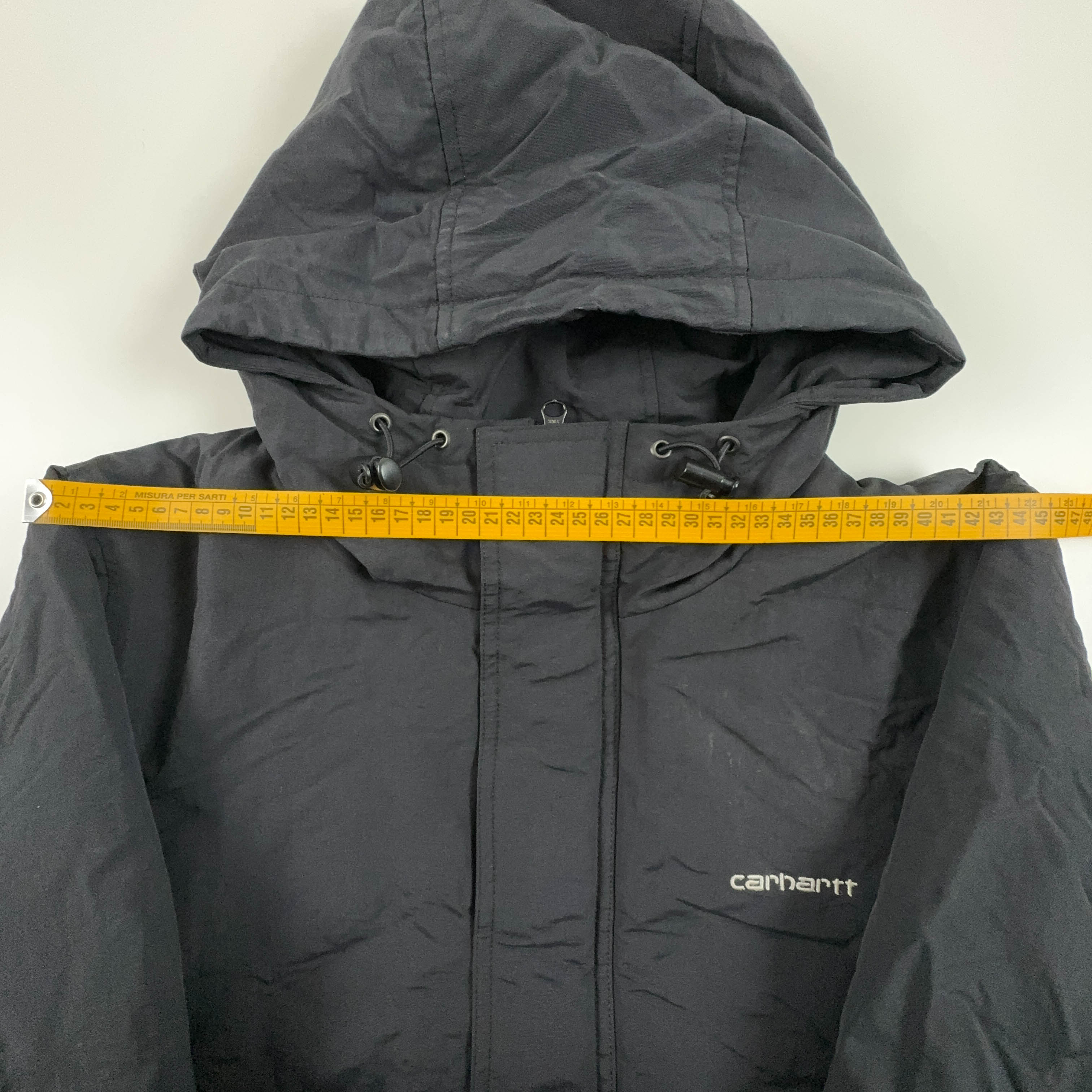 Carhartt Vintage 2000s Black Zip Up Hooded Jacket - Men's Size L