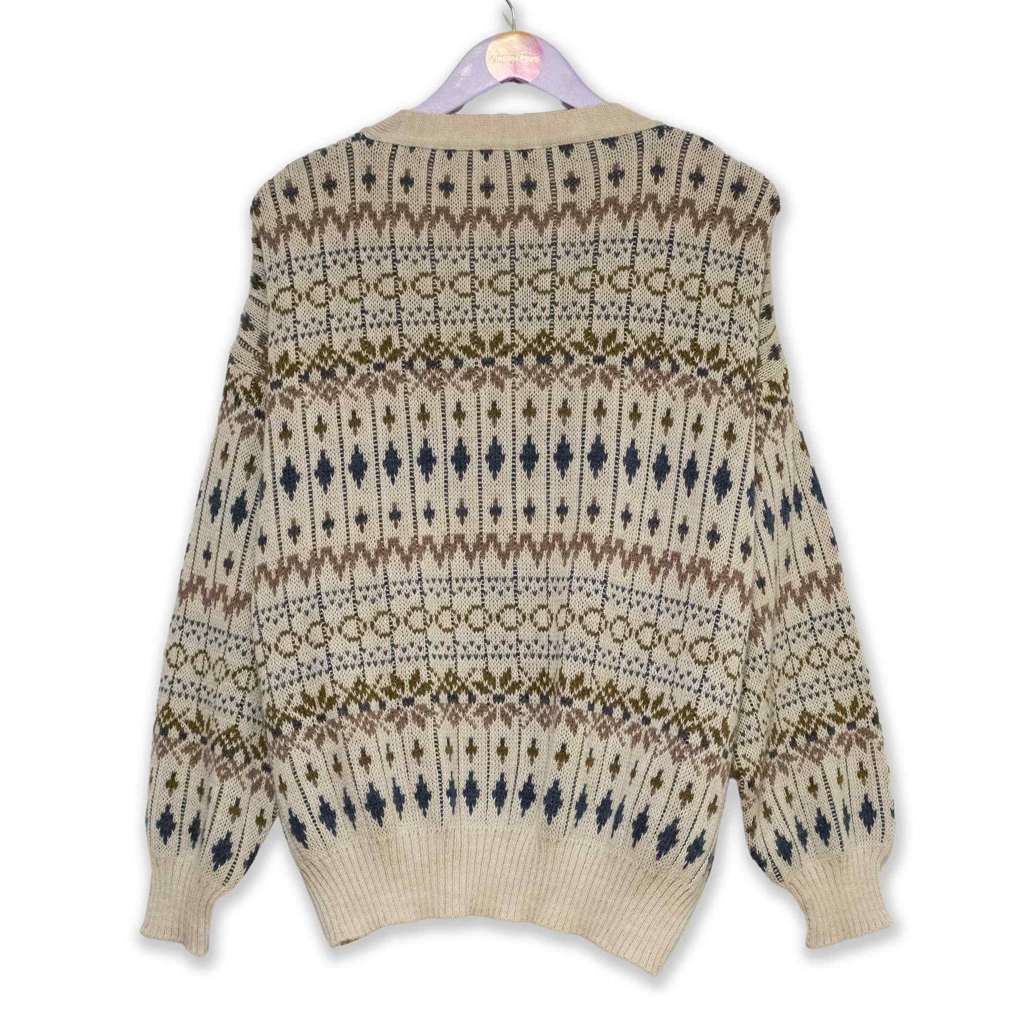 Cardigan Vintage 100% lana - Taglia M