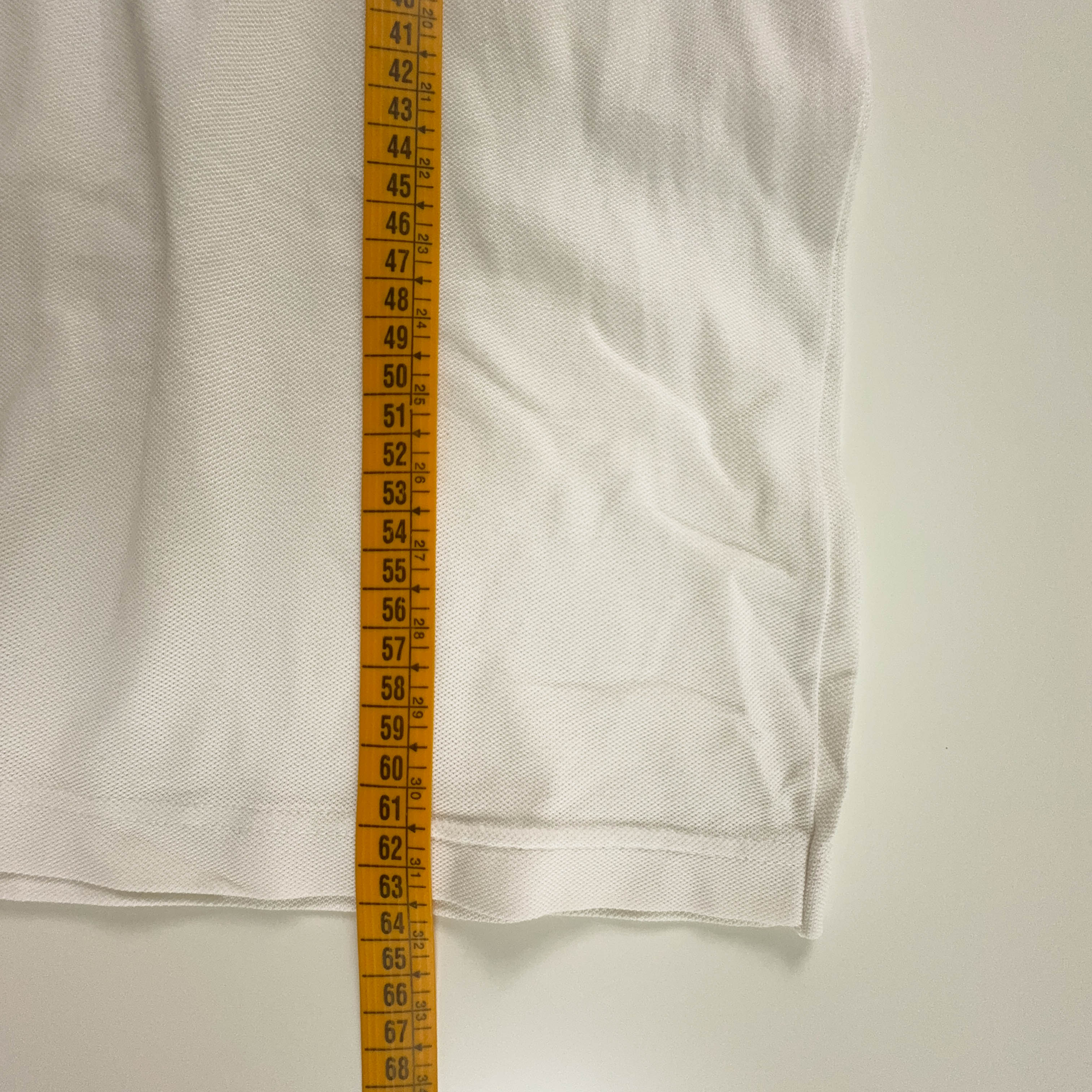 Lacoste Cream White Cotton T-Shirt - Men's Size 4