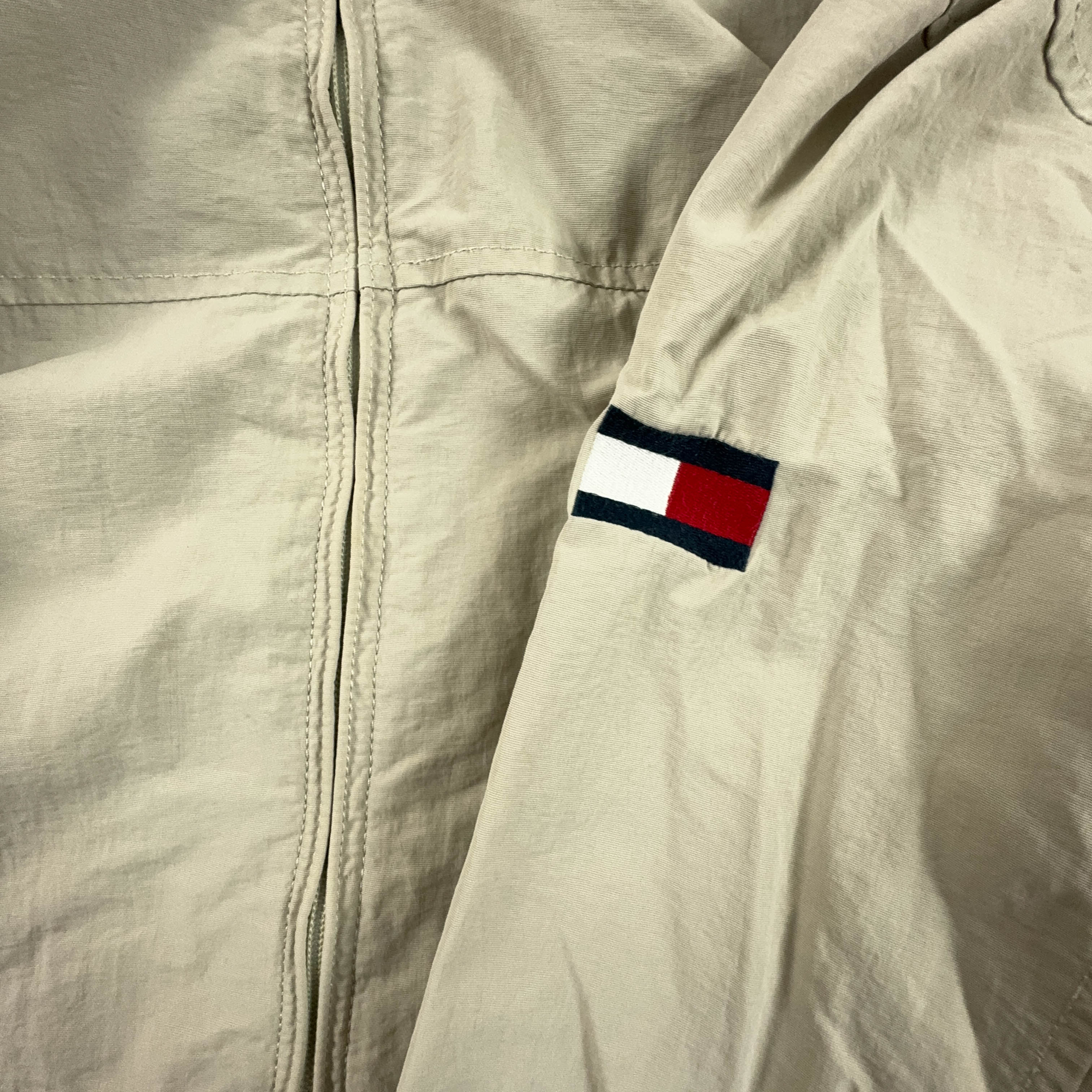 Giacca Harrington Tommy Hilfiger beige con zip - Taglia L/XL uomo