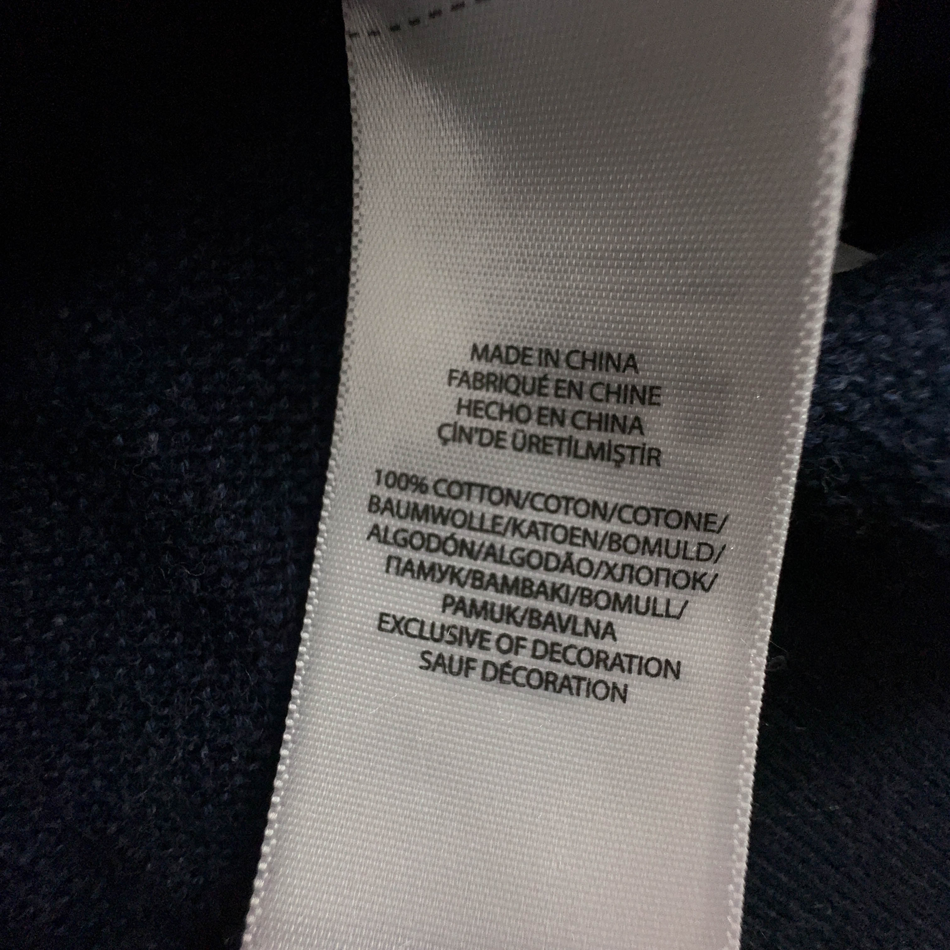 Maglione Ralph Lauren blu scuro a girocollo 100% cotone - Taglia L uomo