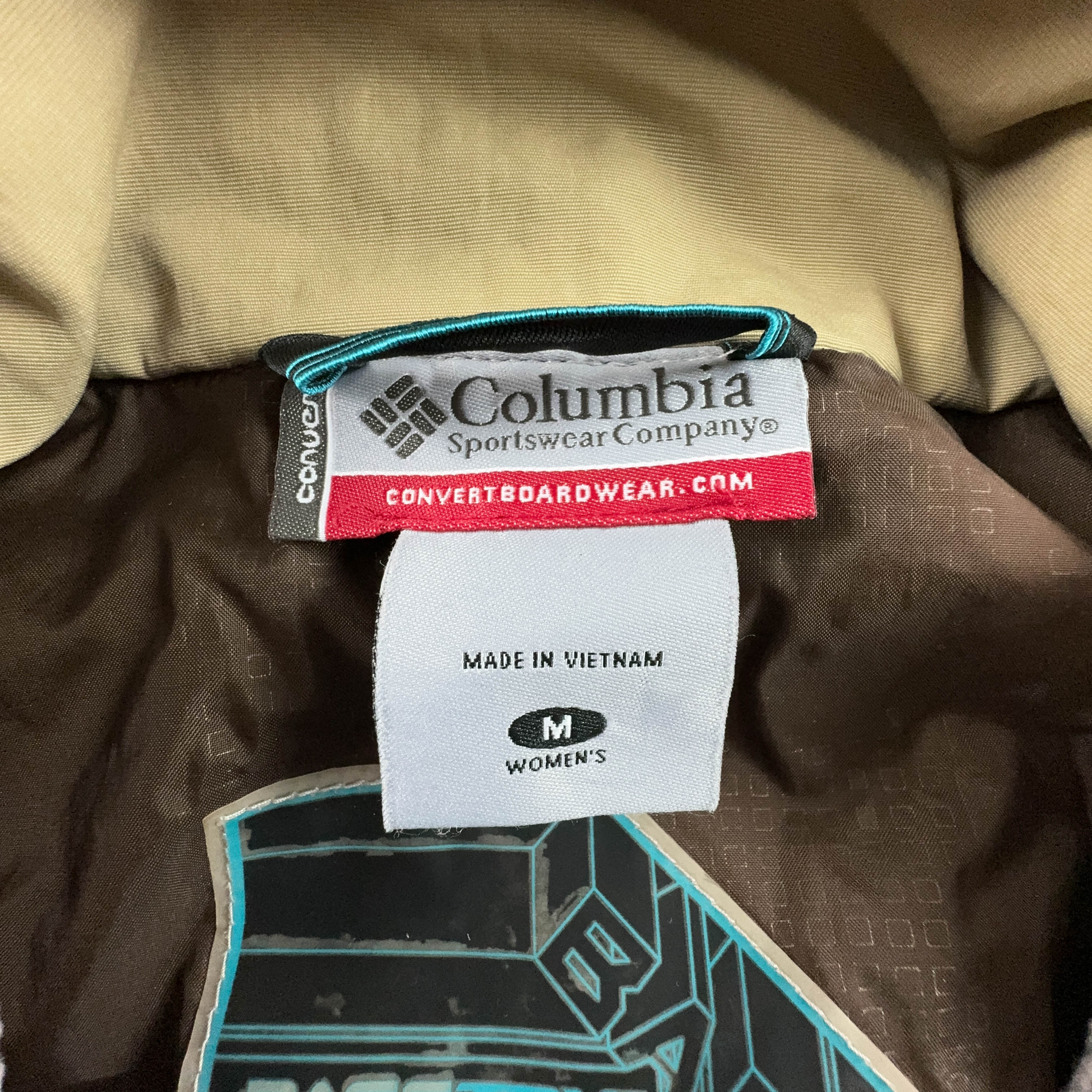 Giacca da Sci/Snowboard Columbia Vintage rossa e bianca Waterproof - Taglia M donna