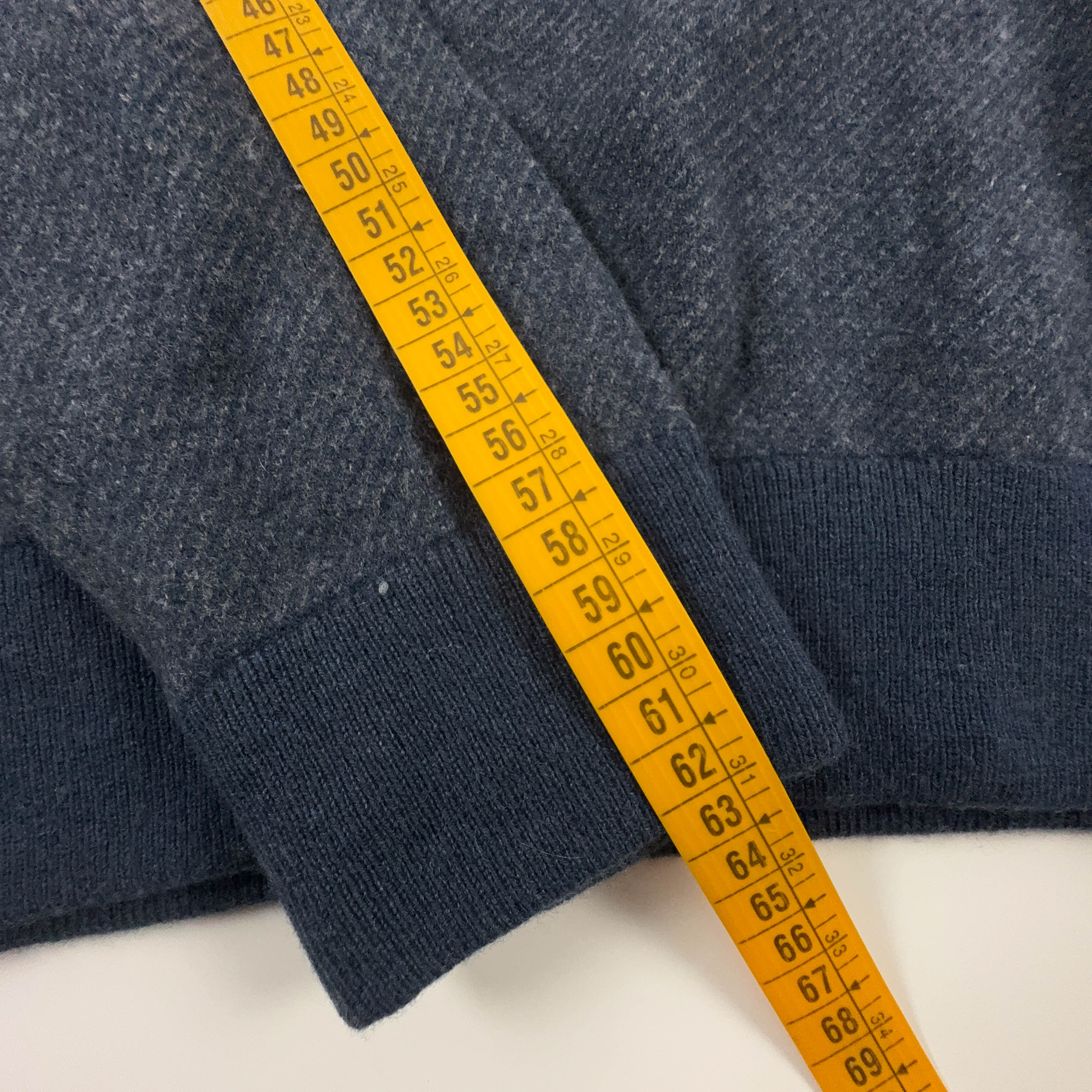 Maglione Ralph Lauren blu a girocollo 100% lana merino - Taglia M/L uomo