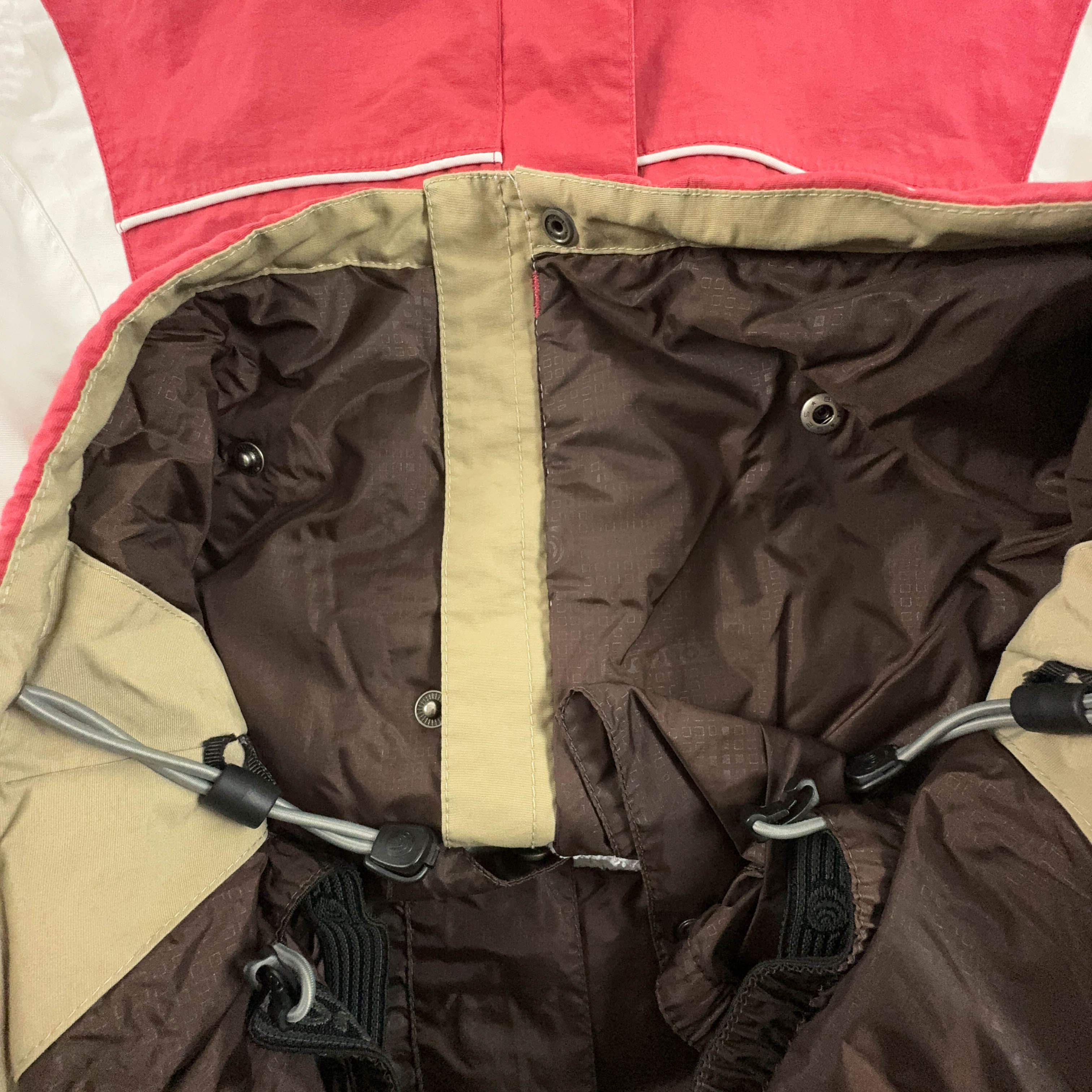 Giacca da Sci/Snowboard Columbia Vintage rossa e bianca Waterproof - Taglia M donna