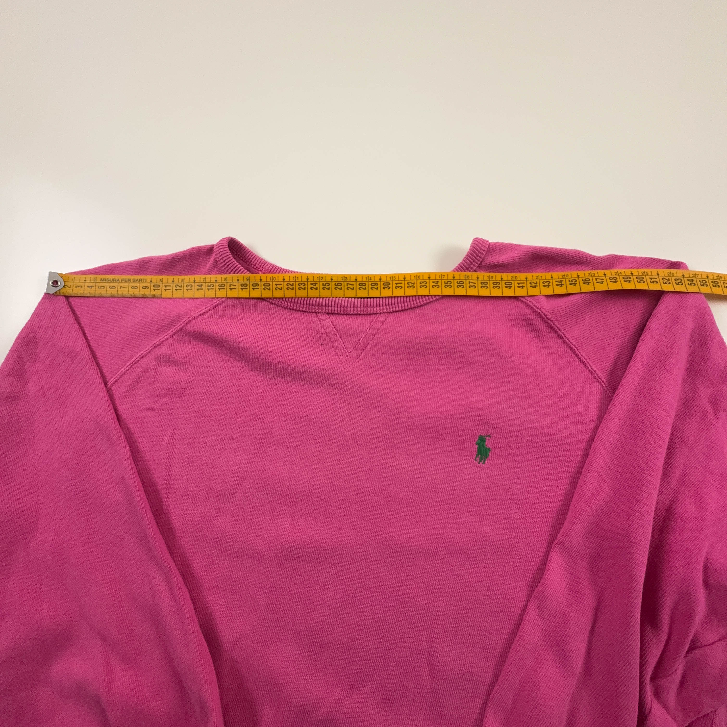 Maglione Ralph Lauren rosa a girocollo 100% cotone - Taglia M uomo
