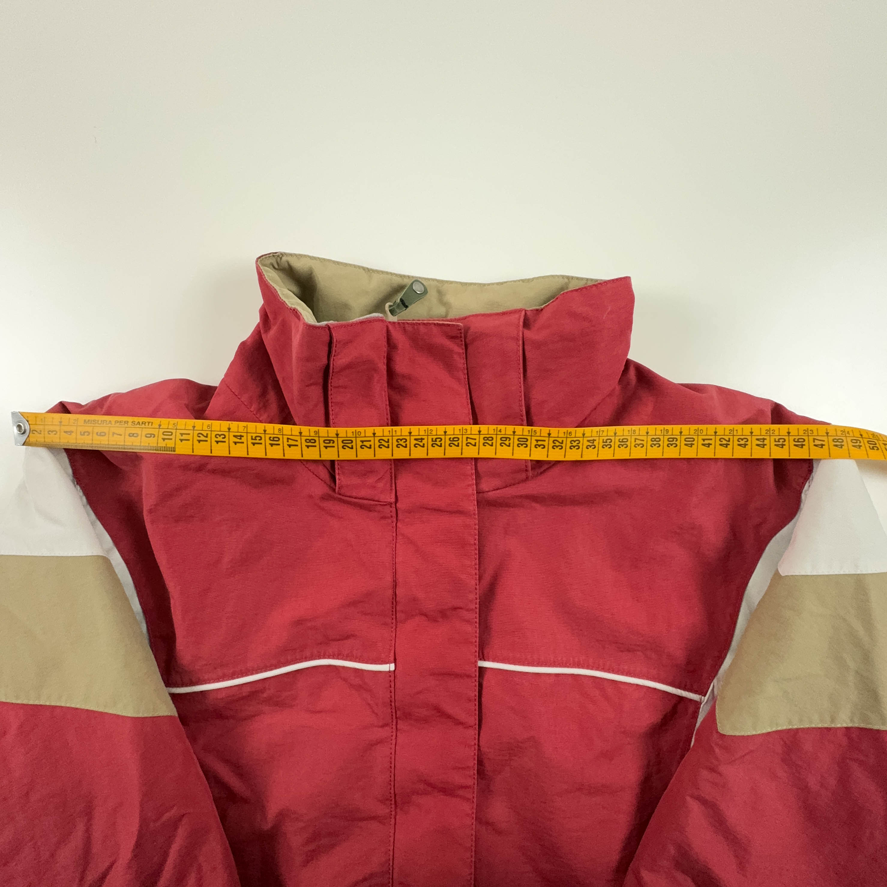 Giacca da Sci/Snowboard Columbia Vintage rossa e bianca Waterproof - Taglia M donna