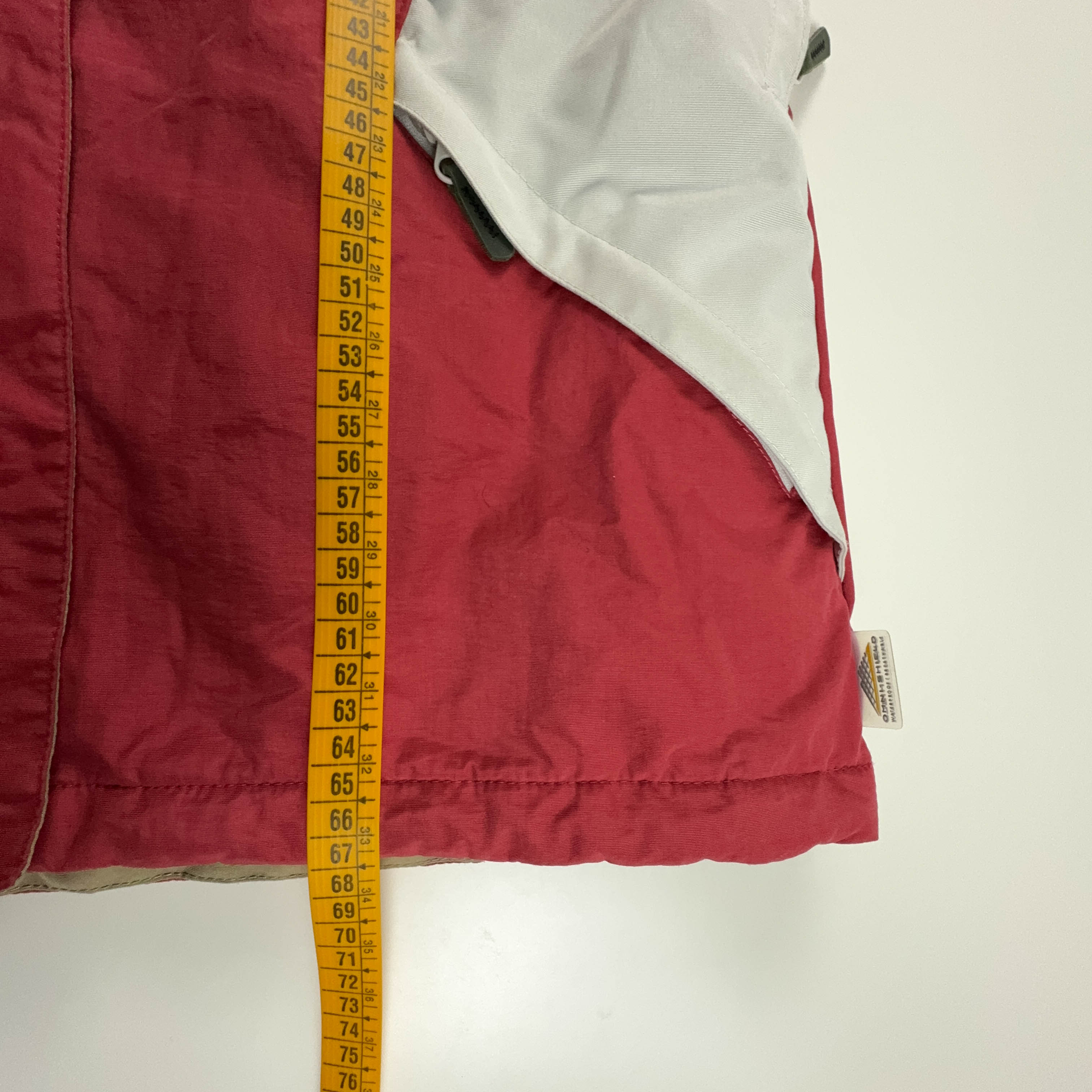 Giacca da Sci/Snowboard Columbia Vintage rossa e bianca Waterproof - Taglia M donna