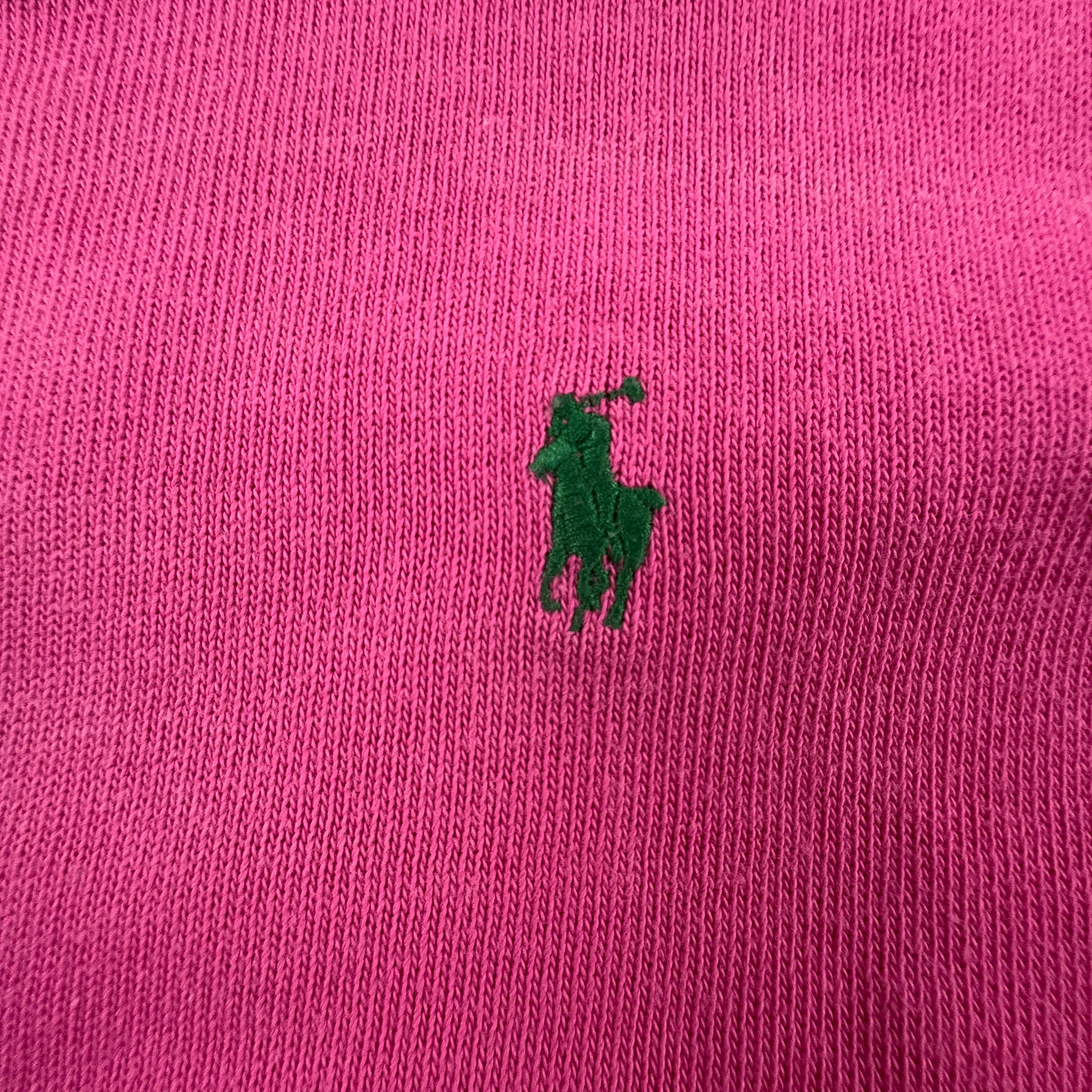 Maglione Ralph Lauren rosa a girocollo 100% cotone - Taglia M uomo