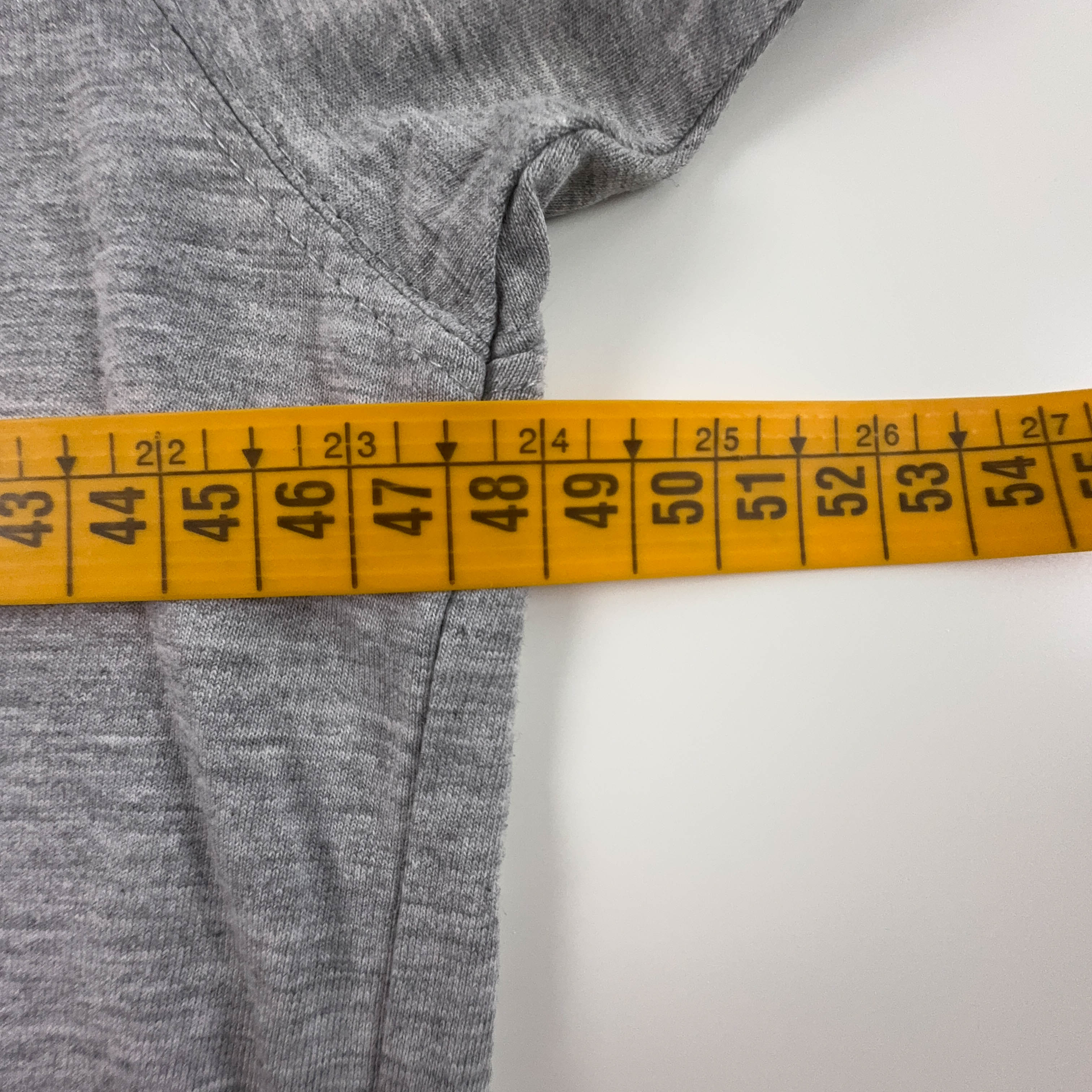 The North Face Grey Cotton T-Shirt with Print - Men's Size S/M