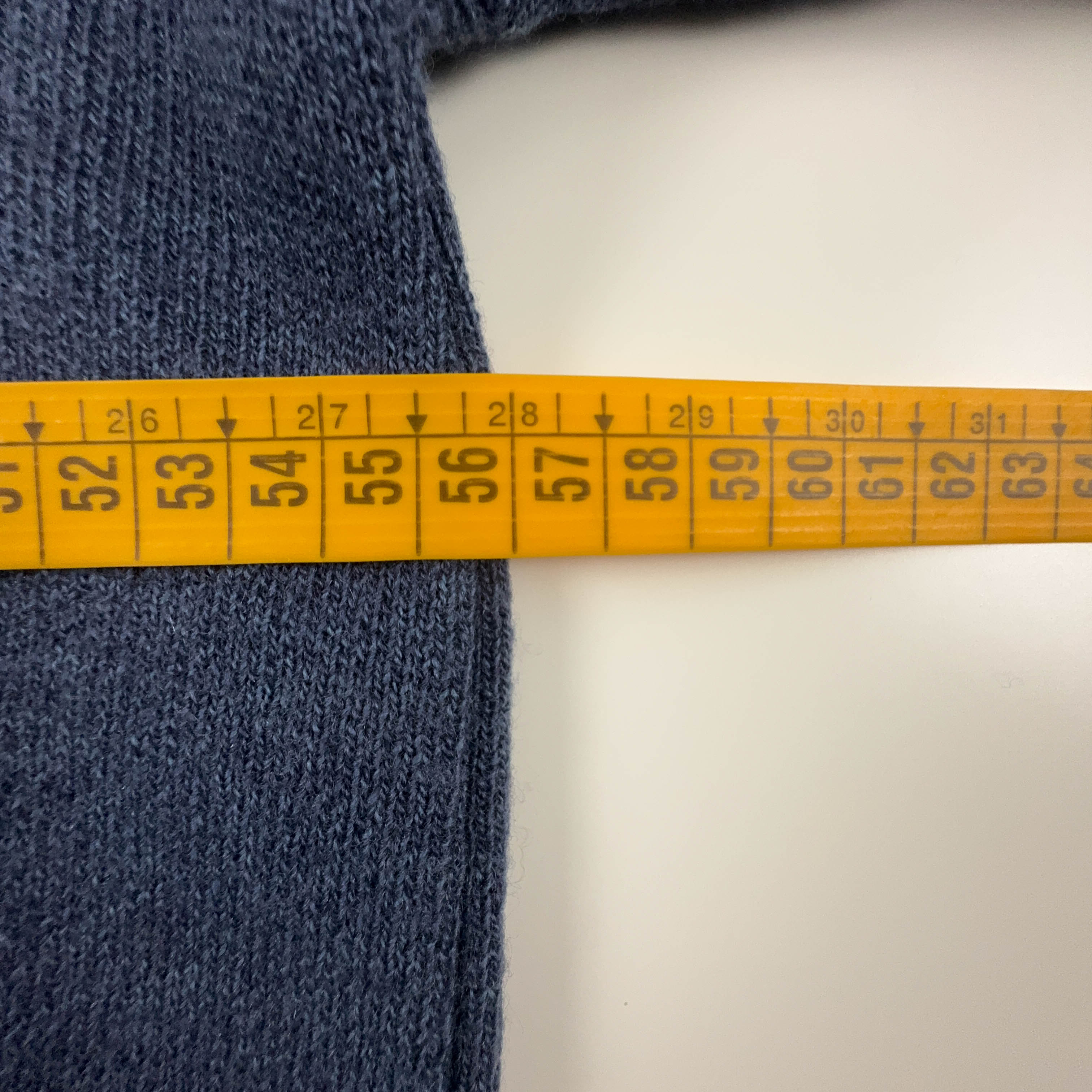 Maglione Lacoste blu a girocollo logo ricamato 51% lana - Taglia 4 uomo