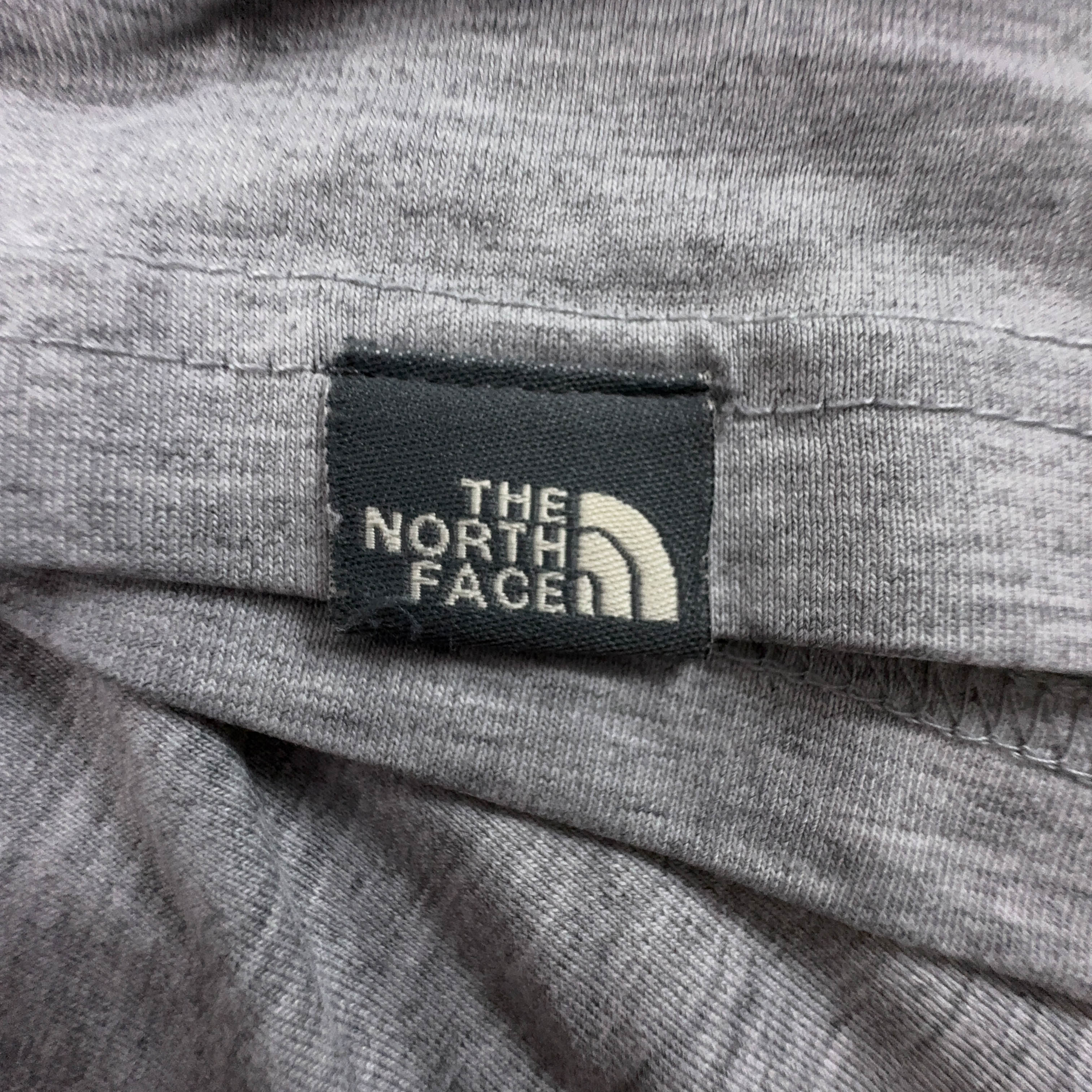 The North Face Grey Cotton T-Shirt with Print - Men's Size S/M