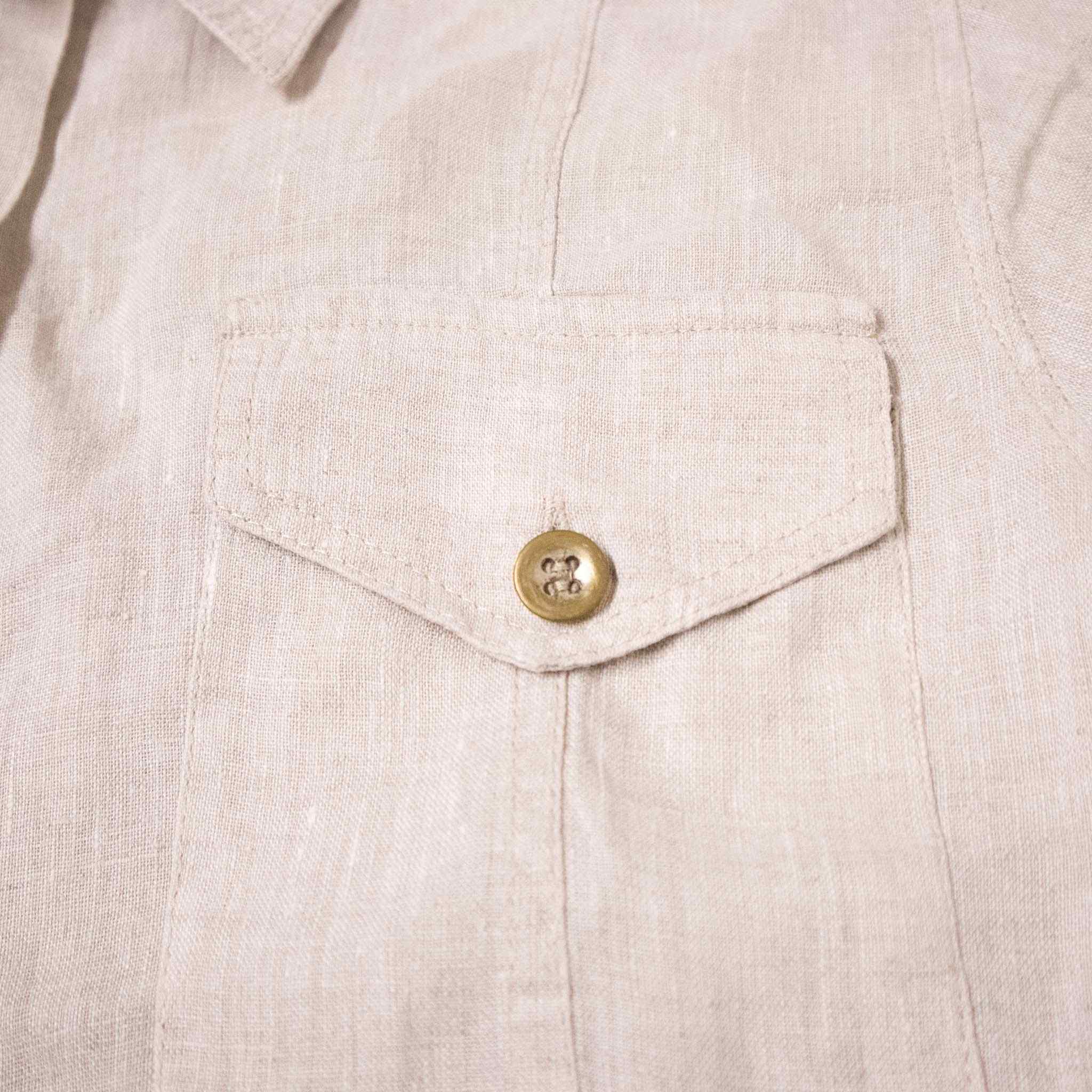 Vintage 100% linen shirt - Size L