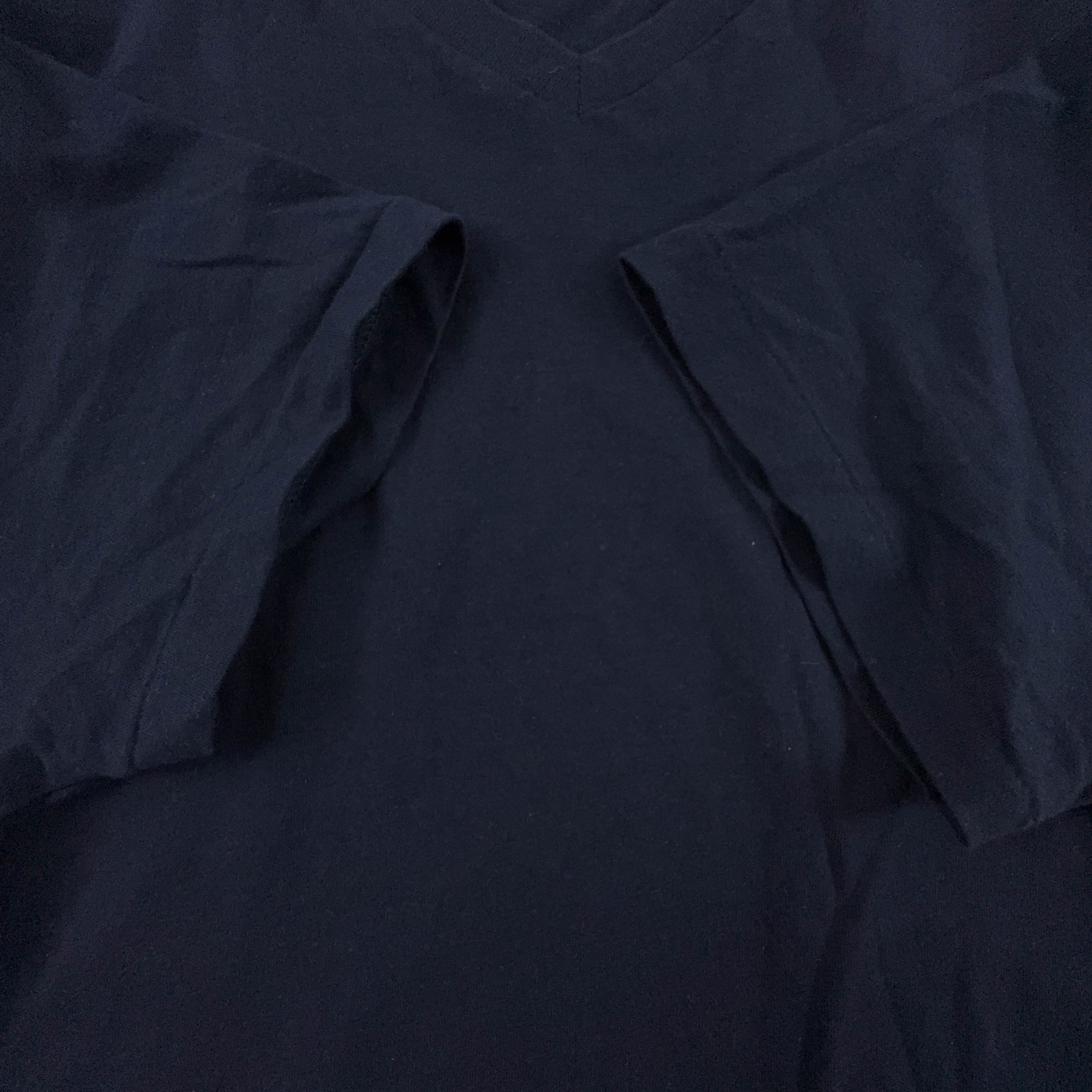 Ralph Lauren Dark Blue Cotton V-Neck T-Shirt - Men's Size S