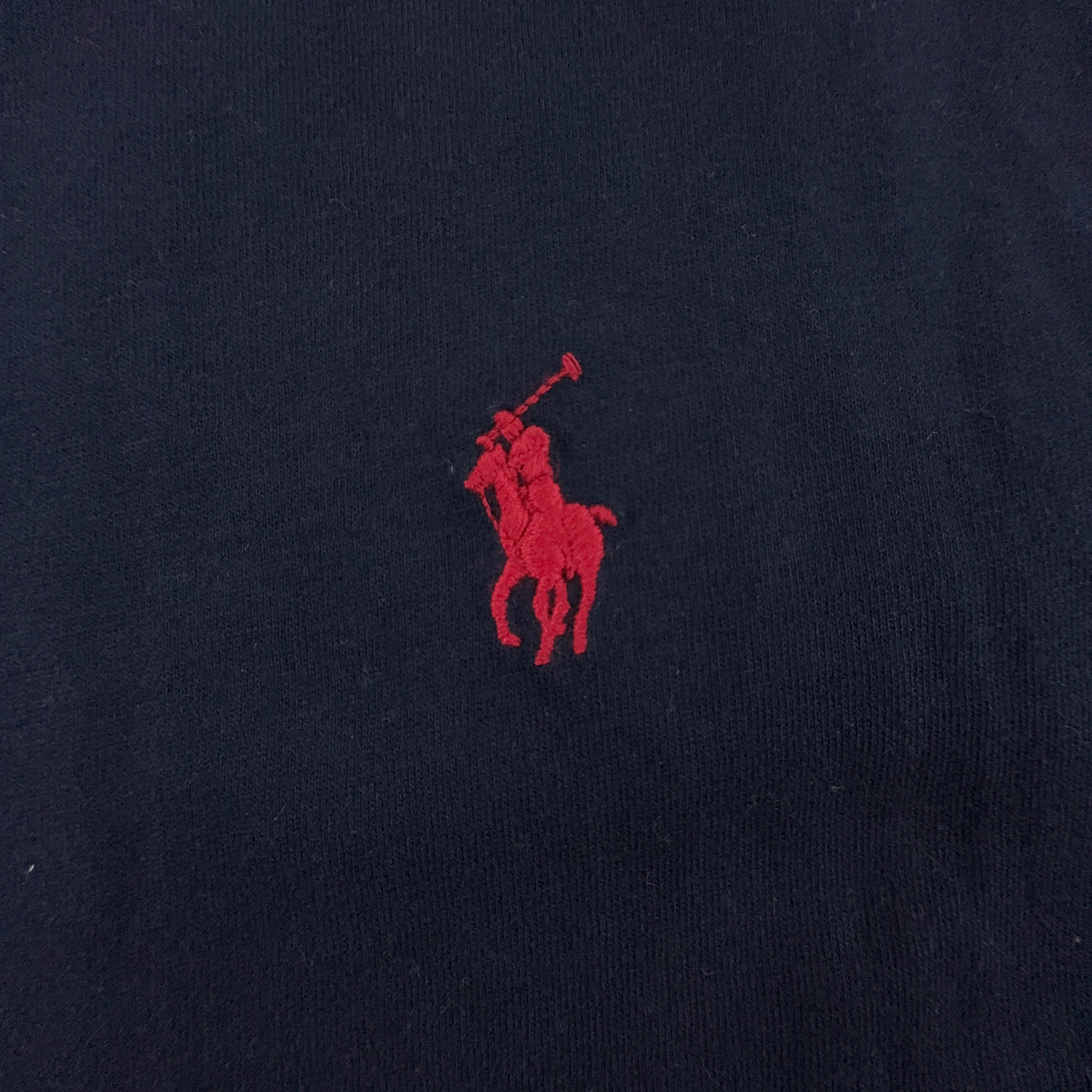 Ralph Lauren Dark Blue Cotton V-Neck T-Shirt - Men's Size S