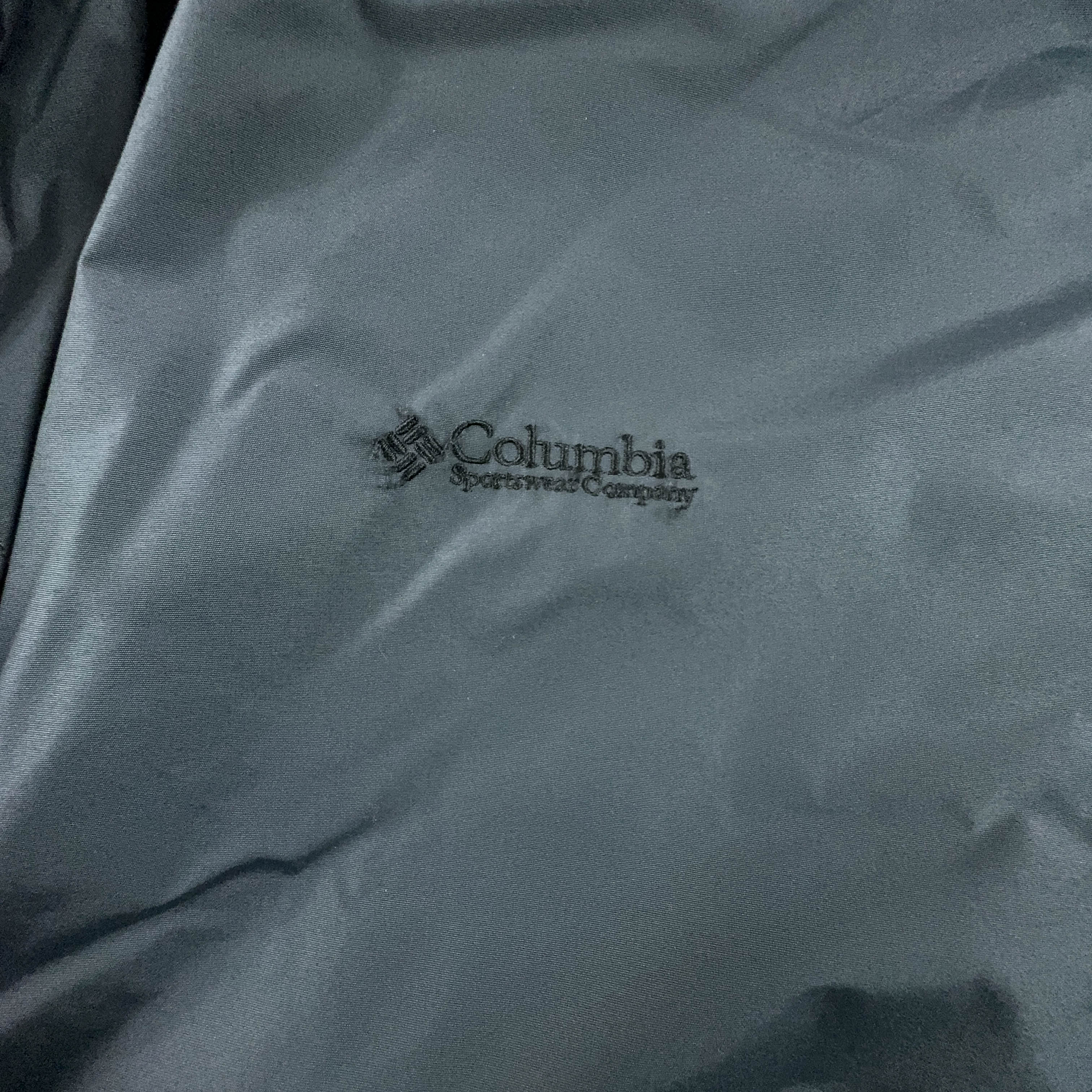 Giacca Columbia grigio scuro impermeabile con zip - Taglia XL/XXL uomo