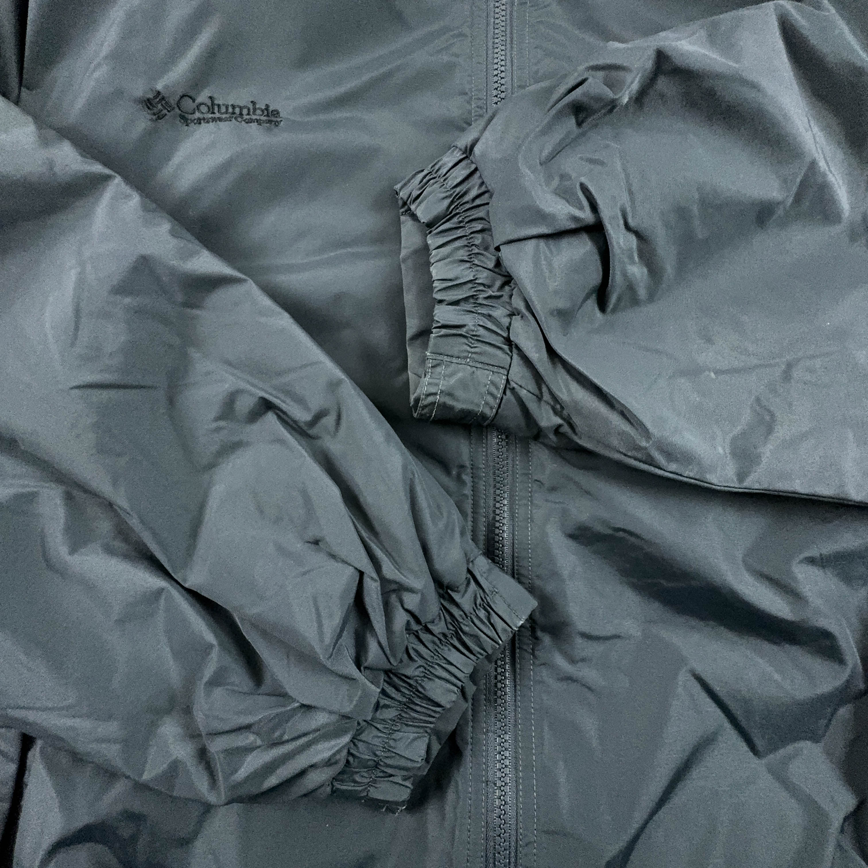 Giacca Columbia grigio scuro impermeabile con zip - Taglia XL/XXL uomo