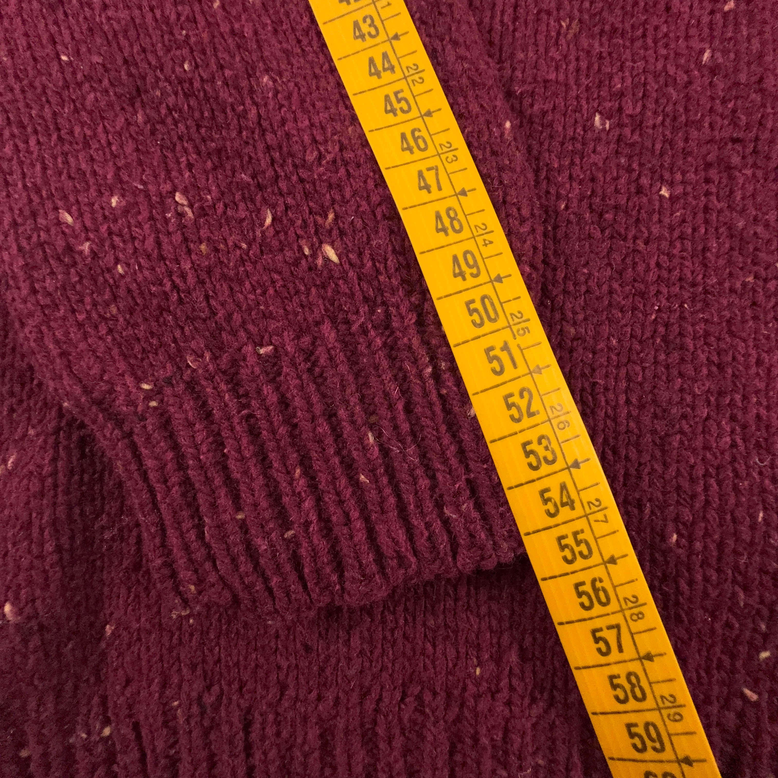 Maglione Carhartt bordeaux a girocollo 78% lana d'agnello - Taglia S/M uomo