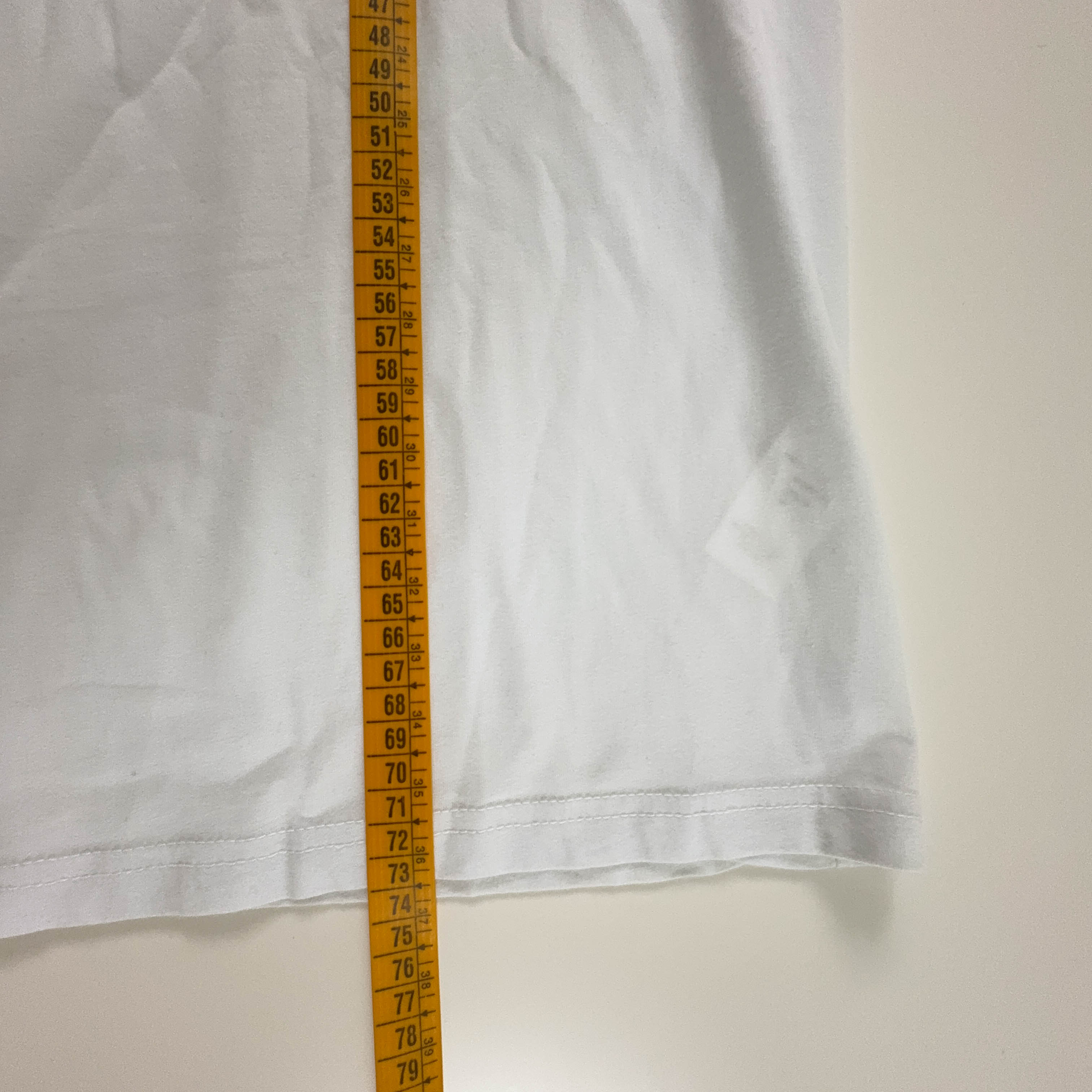 Moschino White Cotton T-Shirt with Print - Men's Size XXL