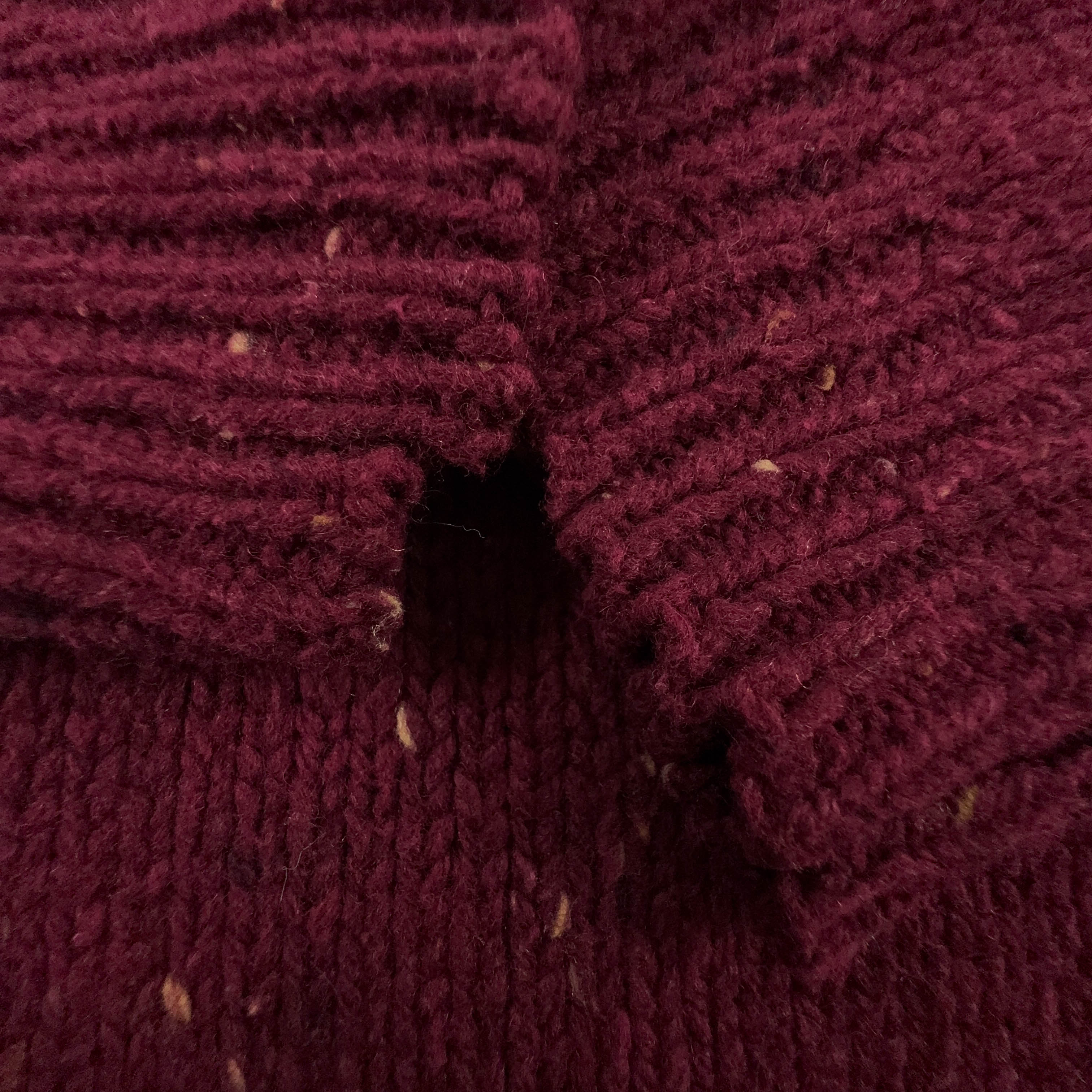 Maglione Carhartt bordeaux a girocollo 78% lana d'agnello - Taglia S/M uomo