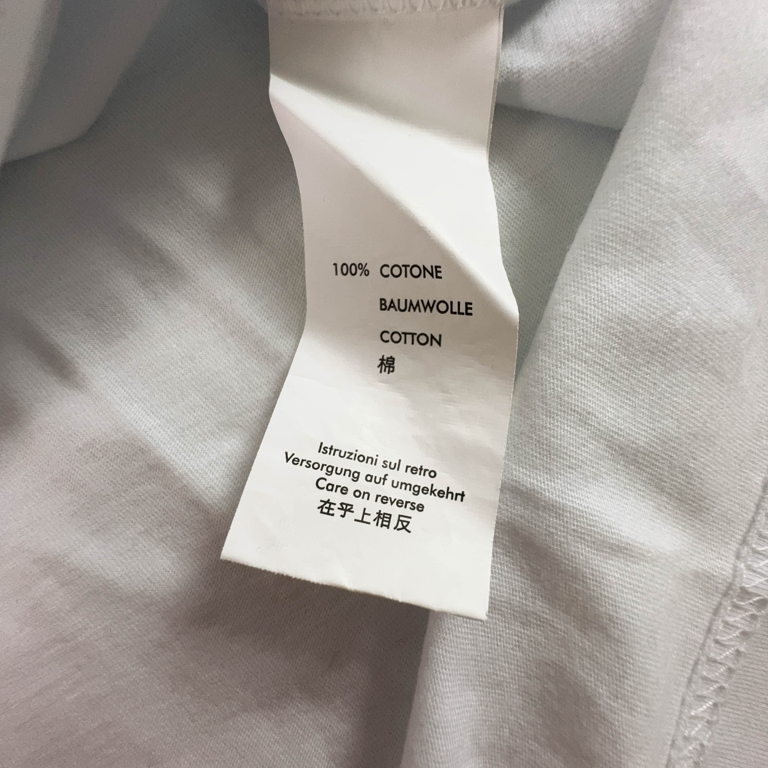 Moschino White Cotton T-Shirt with Print - Men's Size XXL