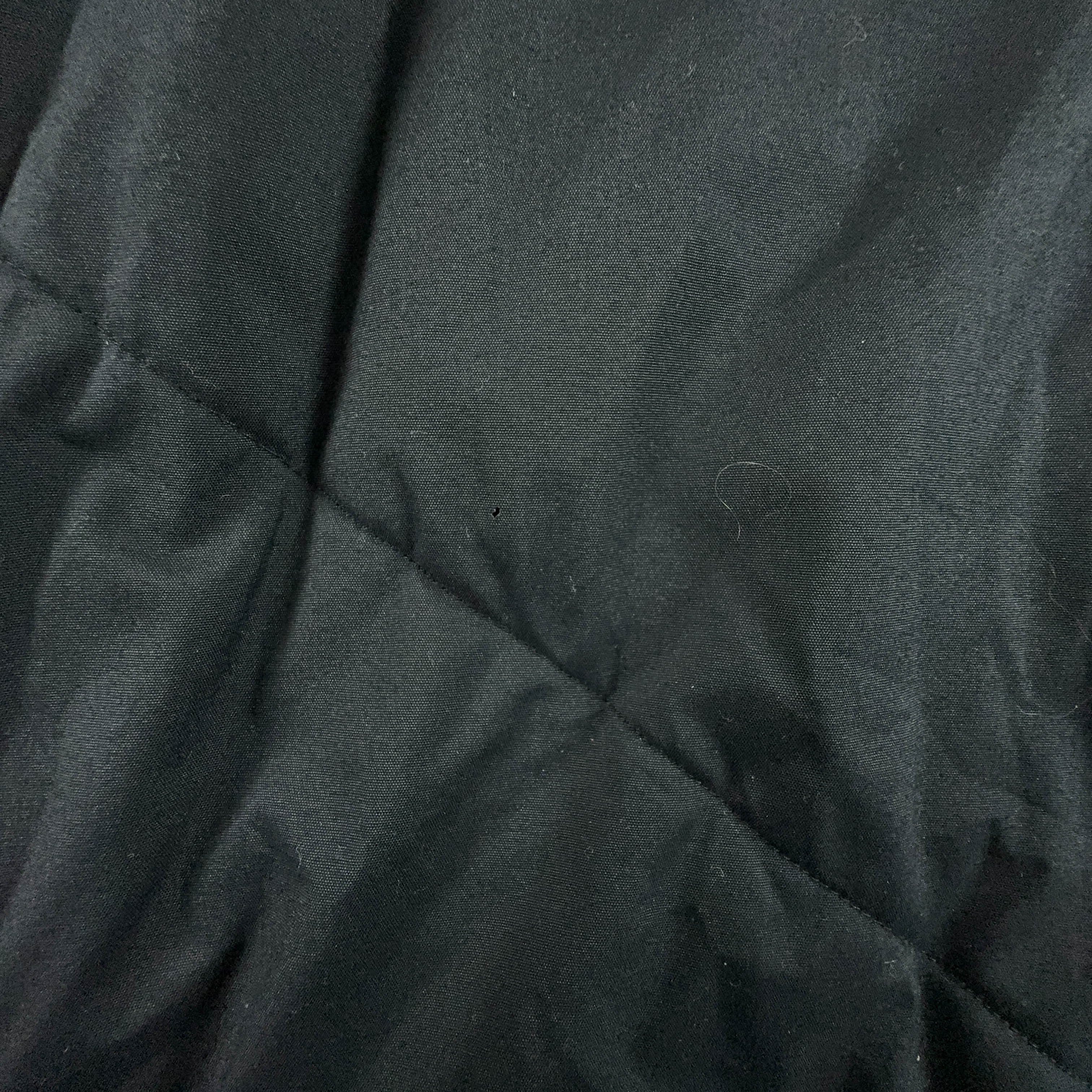 Giubbotto Adidas Vintage nero anni 2000 lungo con zip e cappuccio - Taglia M/L uomo