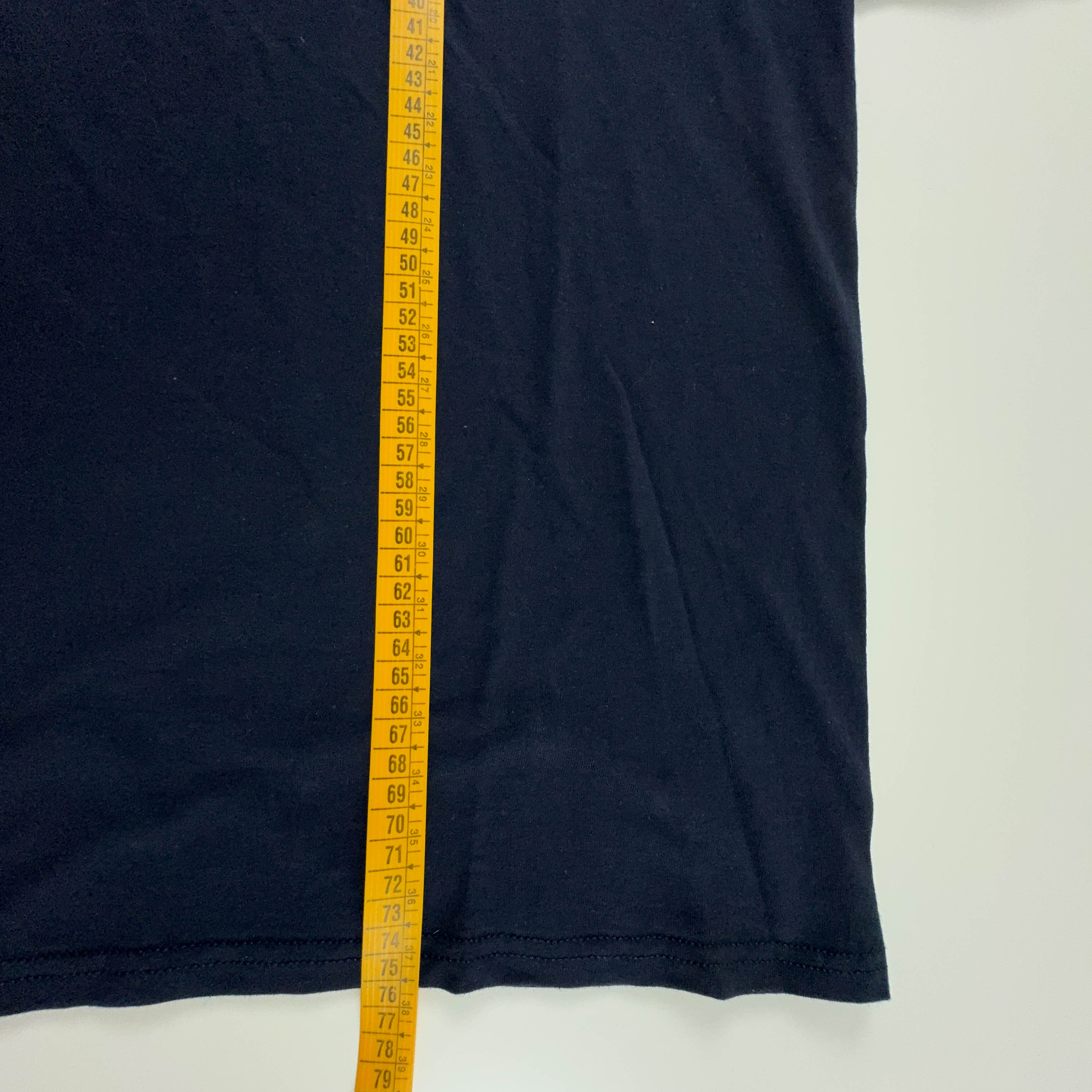 Champion Dark Blue Cotton T-Shirt with College Print - Men's Size XL
