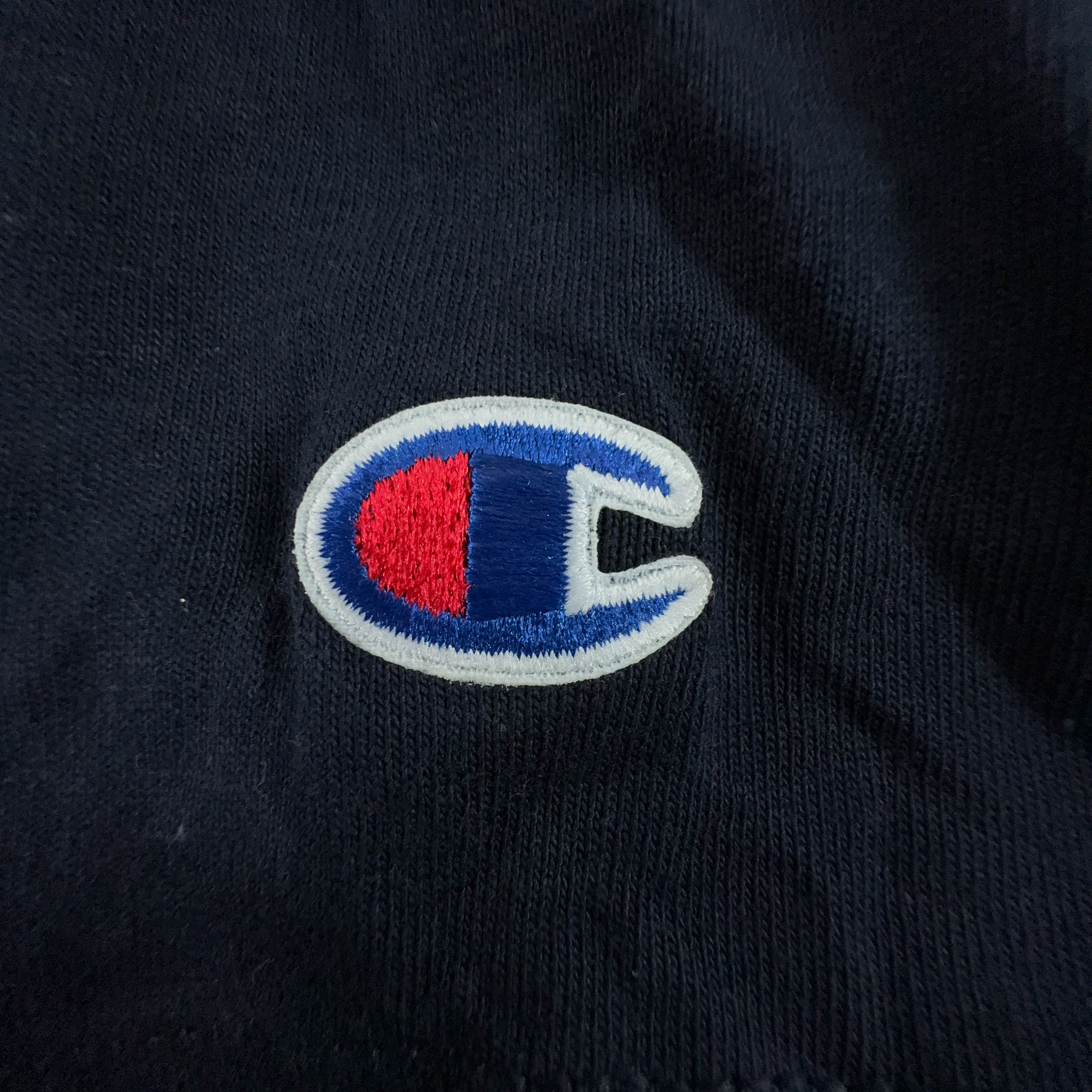 Champion Dark Blue Cotton T-Shirt with College Print - Men's Size XL