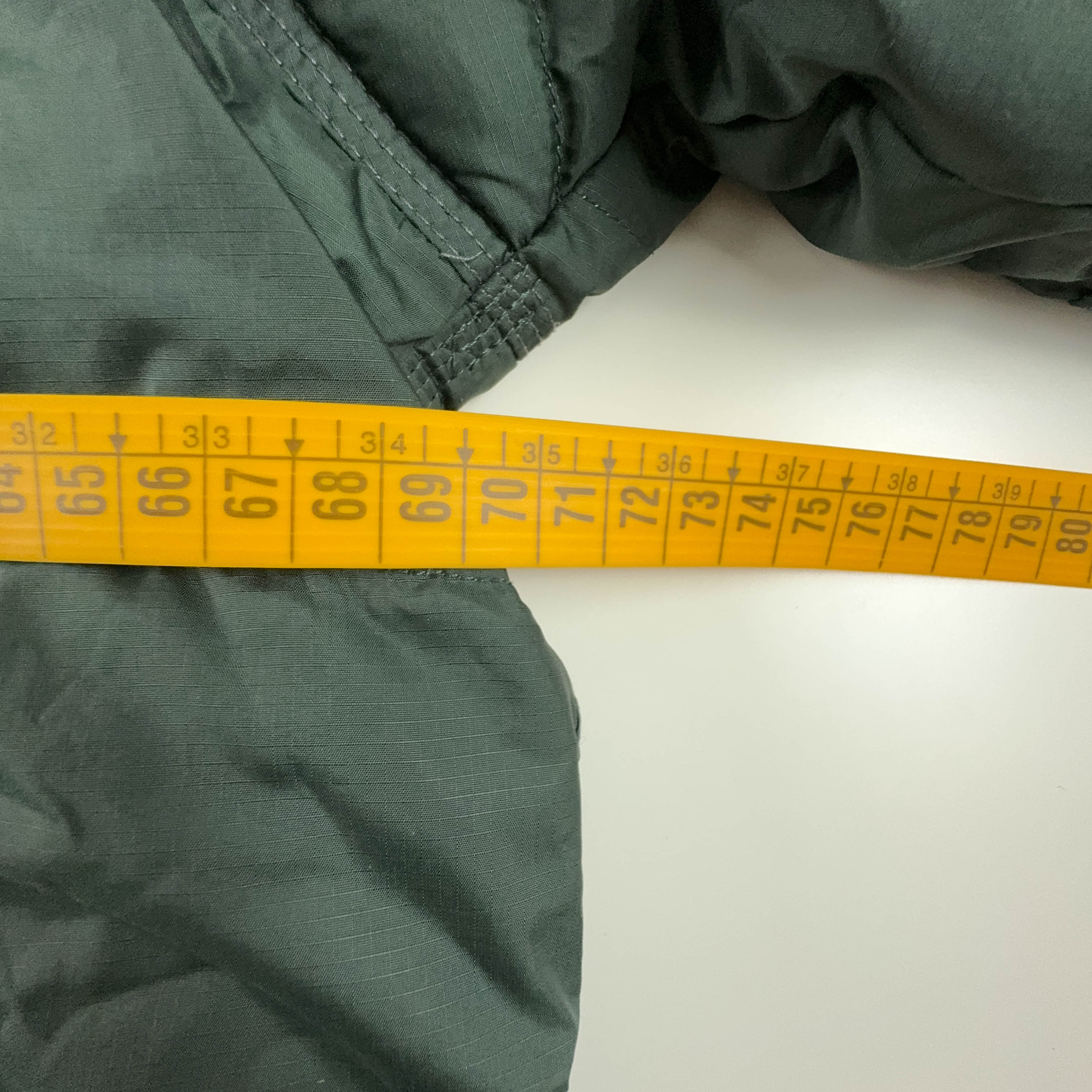 Giubbotto Nike Vintage anni 00 verde con dettagli arancioni e cappuccio - Taglia XL 188 uomo